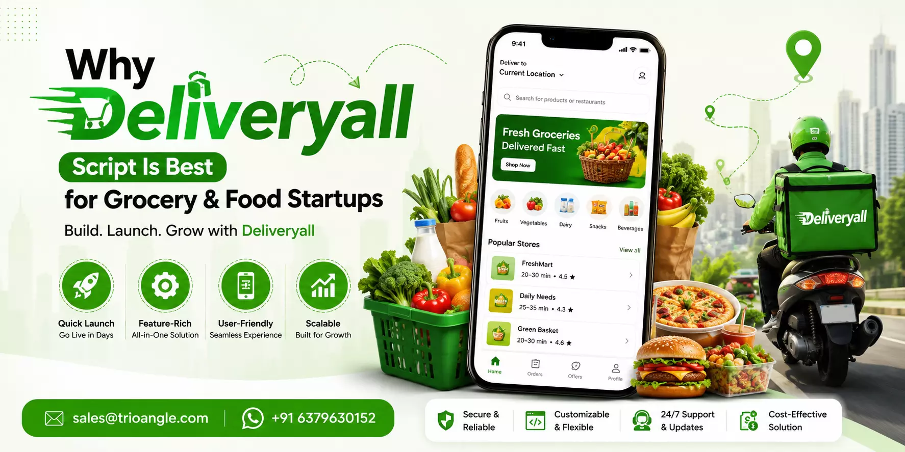 Why Deliveryall Script Is Best for Grocery & Food Startups