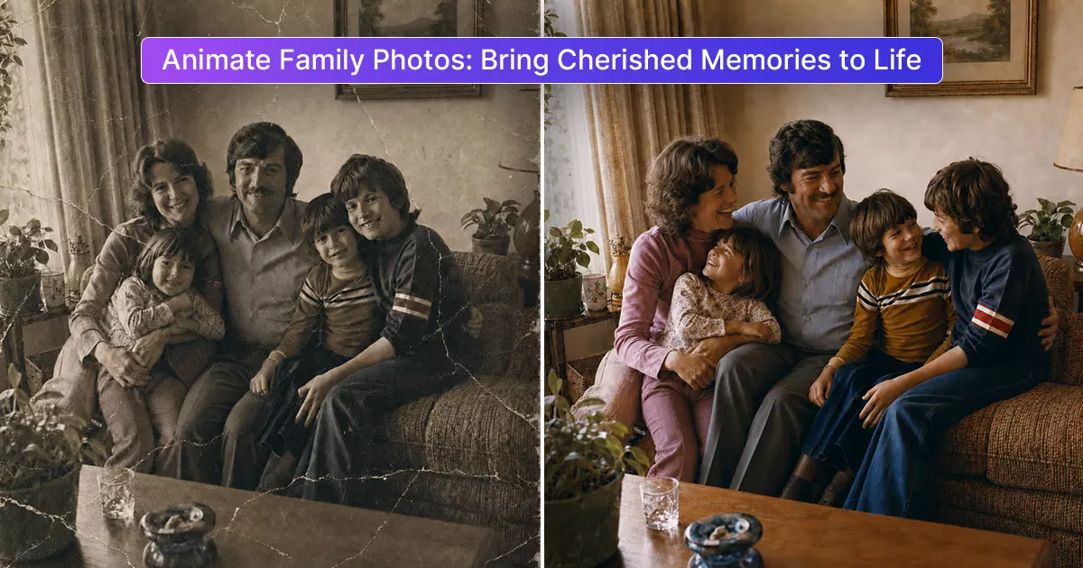 Animate Family Photos: Bring Your Cherished Memories to Life with AI