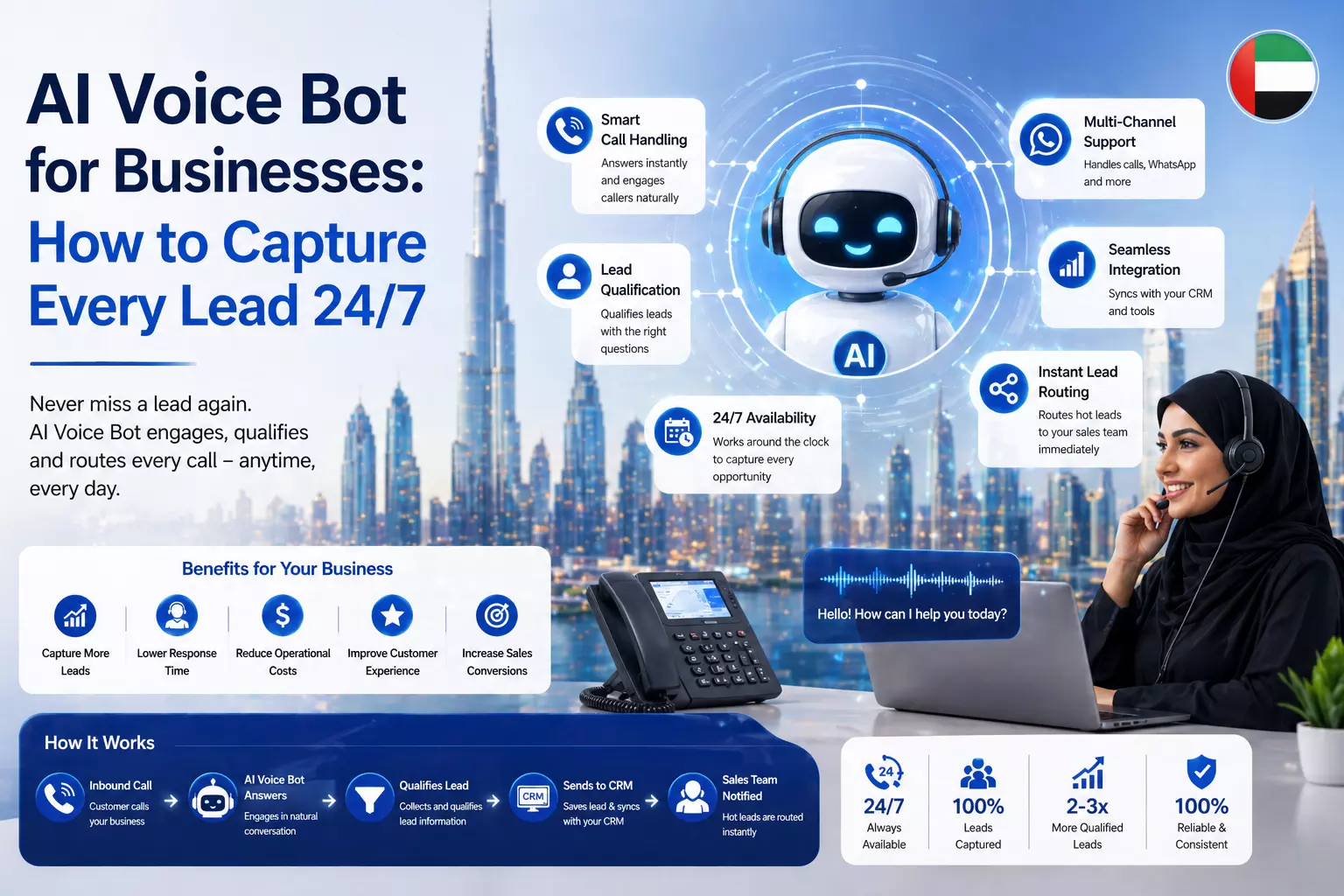 AI Voice Bot for Businesses: How to Capture Every Lead 24/7