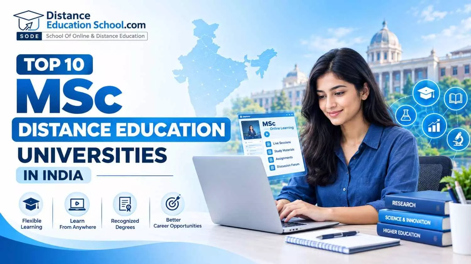 Top 10 MSc Distance Education Universities in India