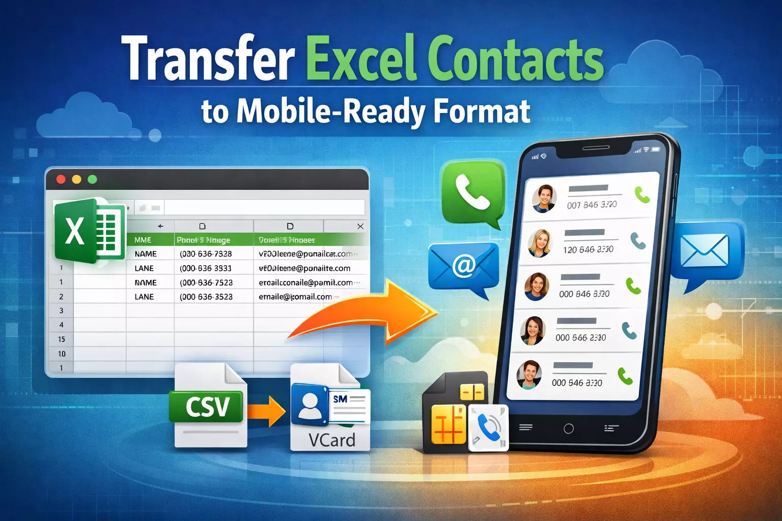 How to Transfer Excel Contacts to Mobile-Ready Format Instantly?