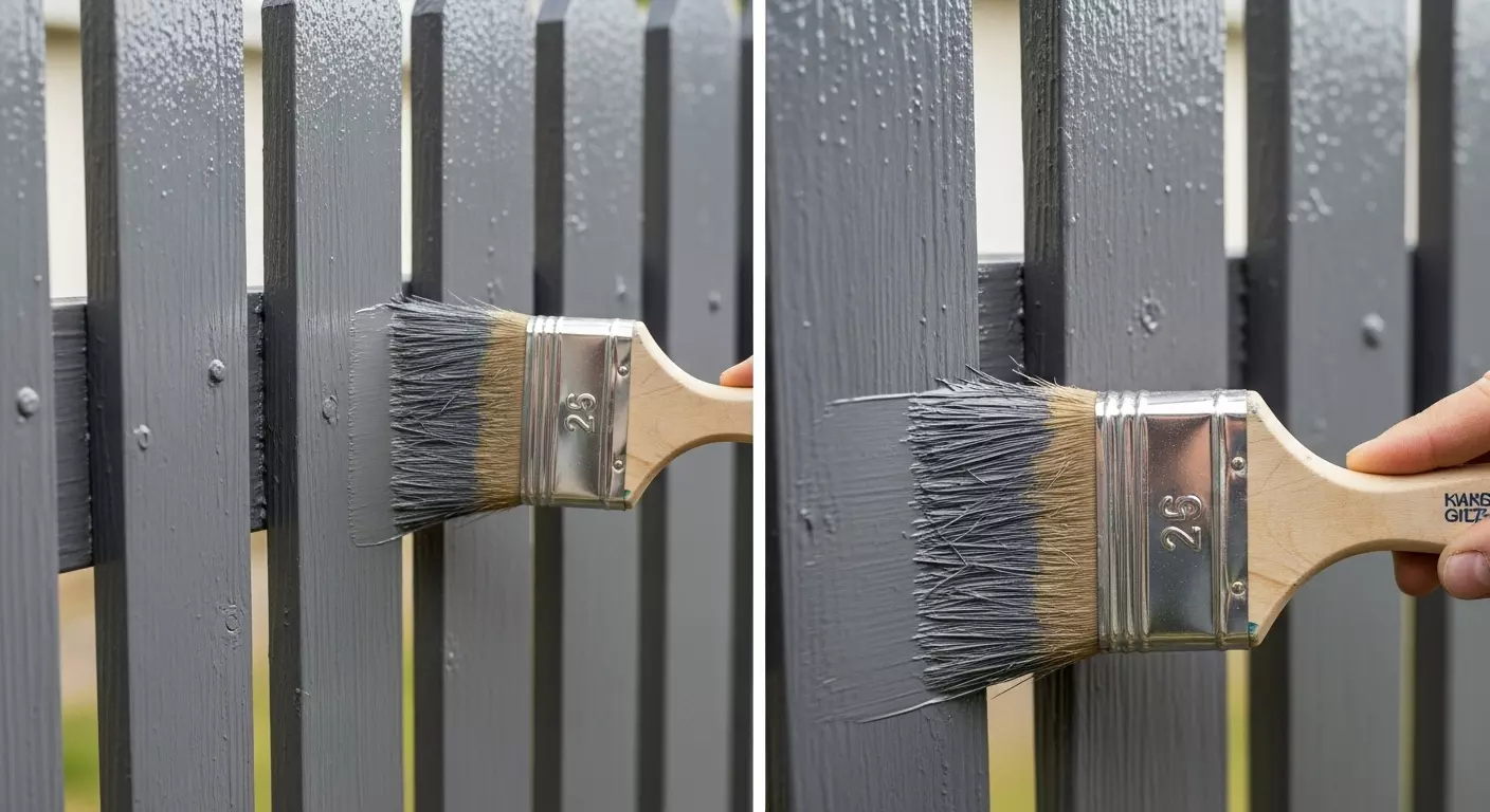 What are the tips for successfully painting a wood fence?