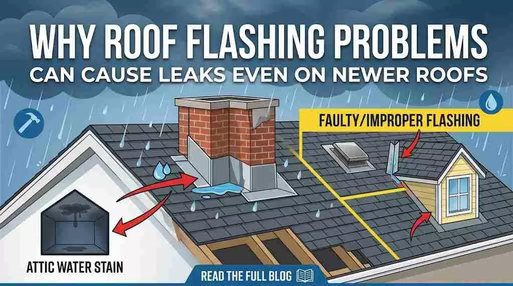 Why Roof Flashing Problems Can Cause Leaks Even on Newer Roofs