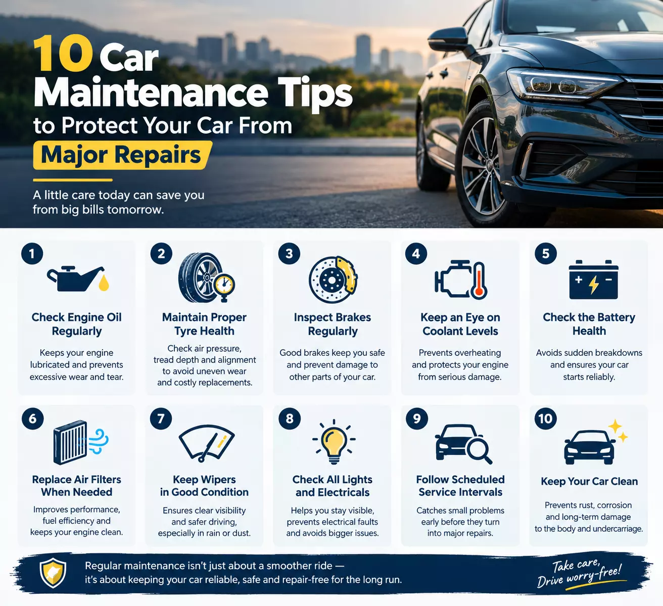 Top 10 Car Maintenance Tips for Avoiding Major Repairs