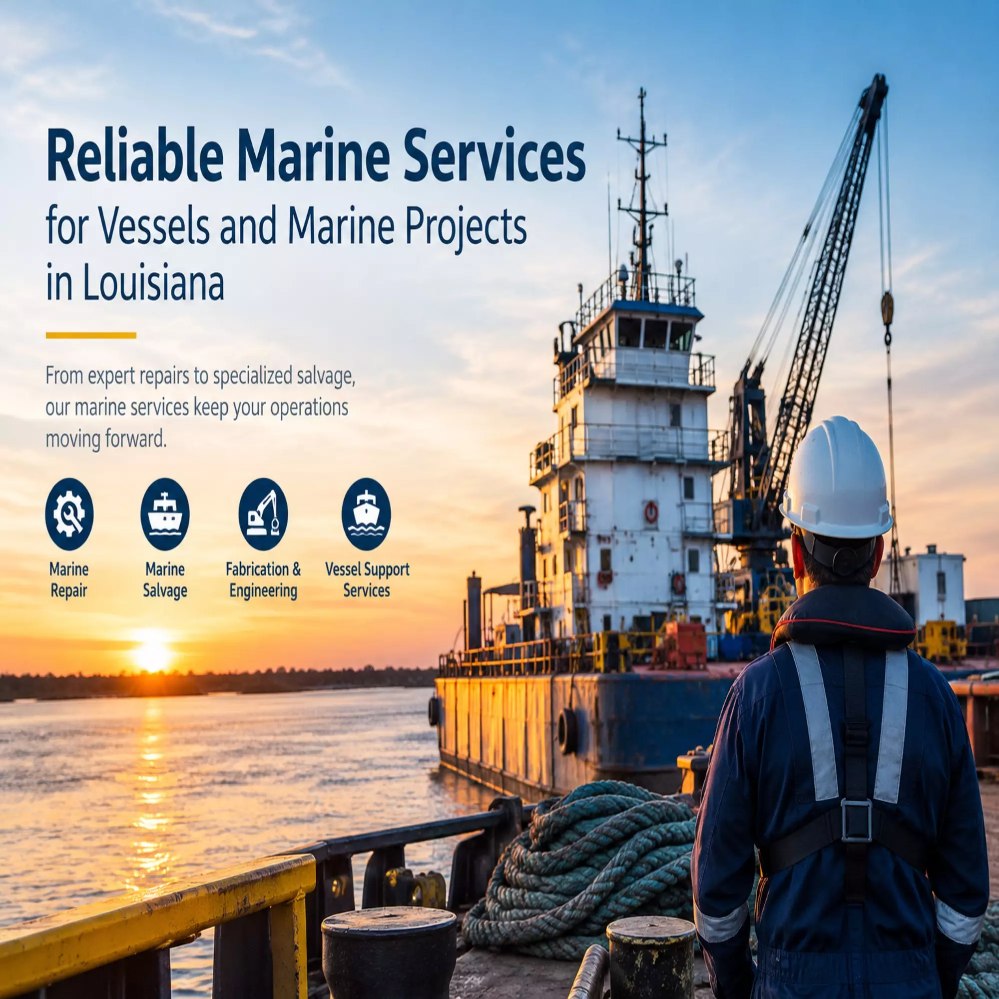 Reliable Marine Services for Vessels and Marine Projects in Louisiana