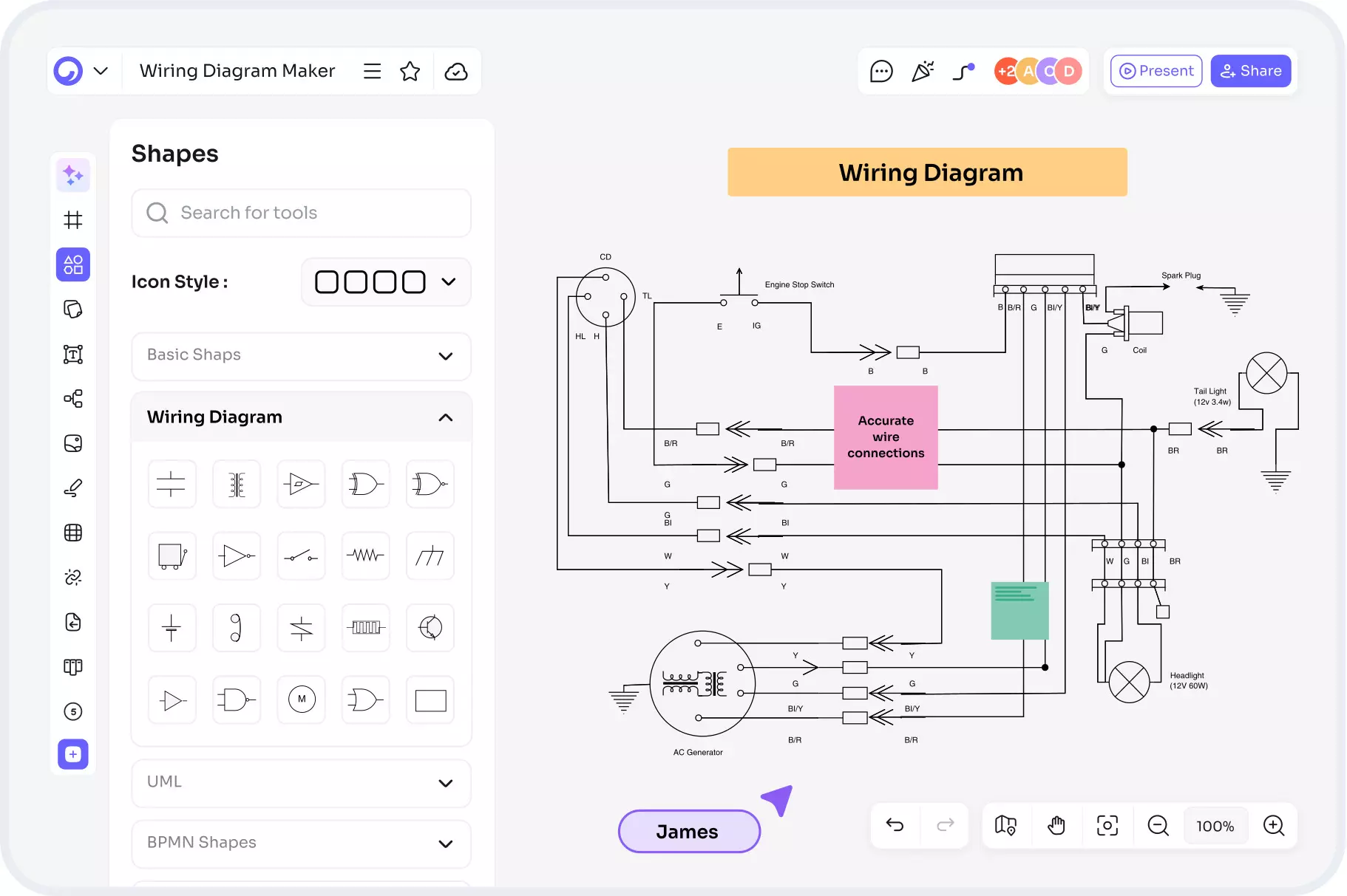 Wiring Diagram Maker for Fast, Accurate Electrical Planning | Cloudairy