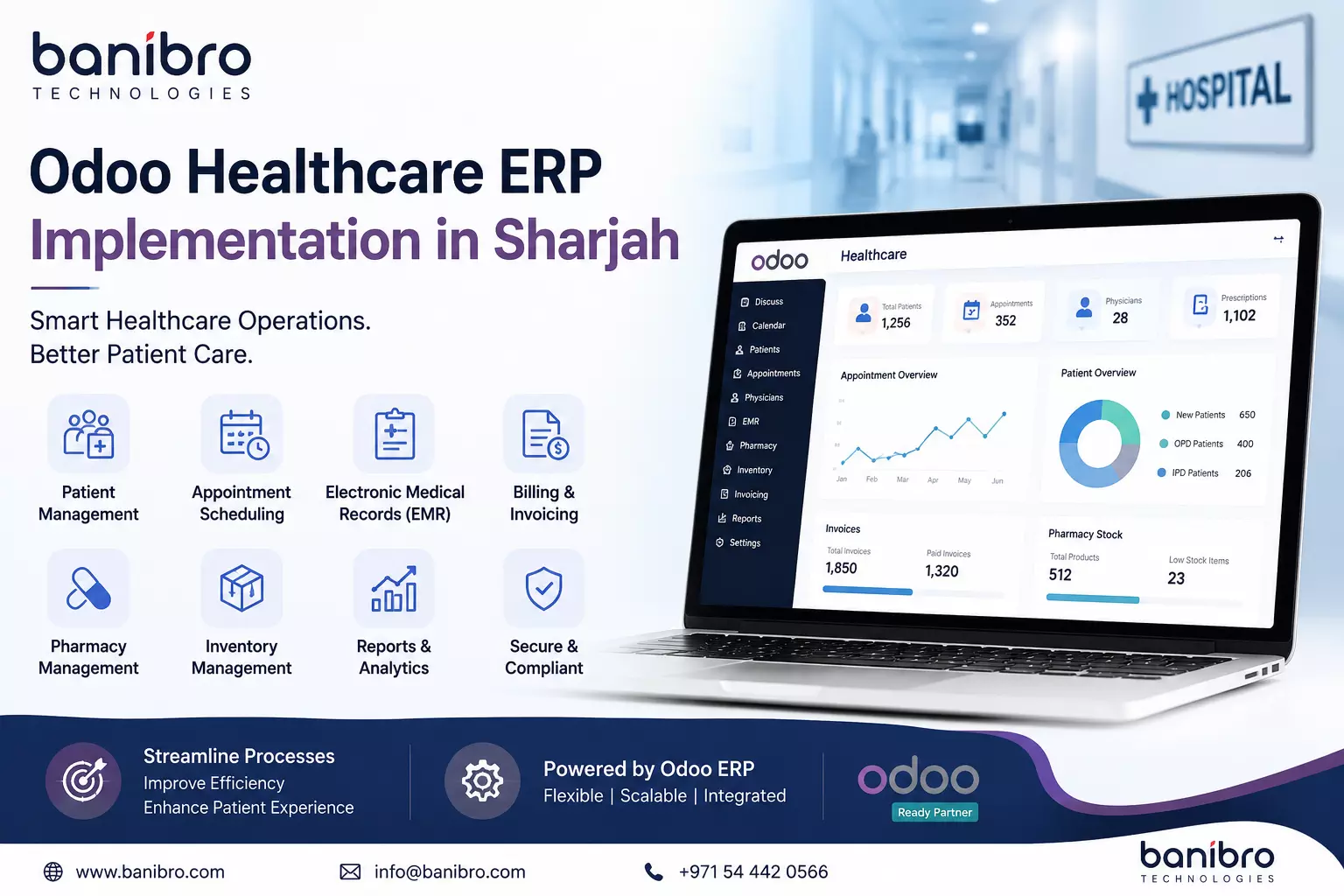 Odoo Healthcare ERP Implementation in Sharjah for Hospitals and Clinics