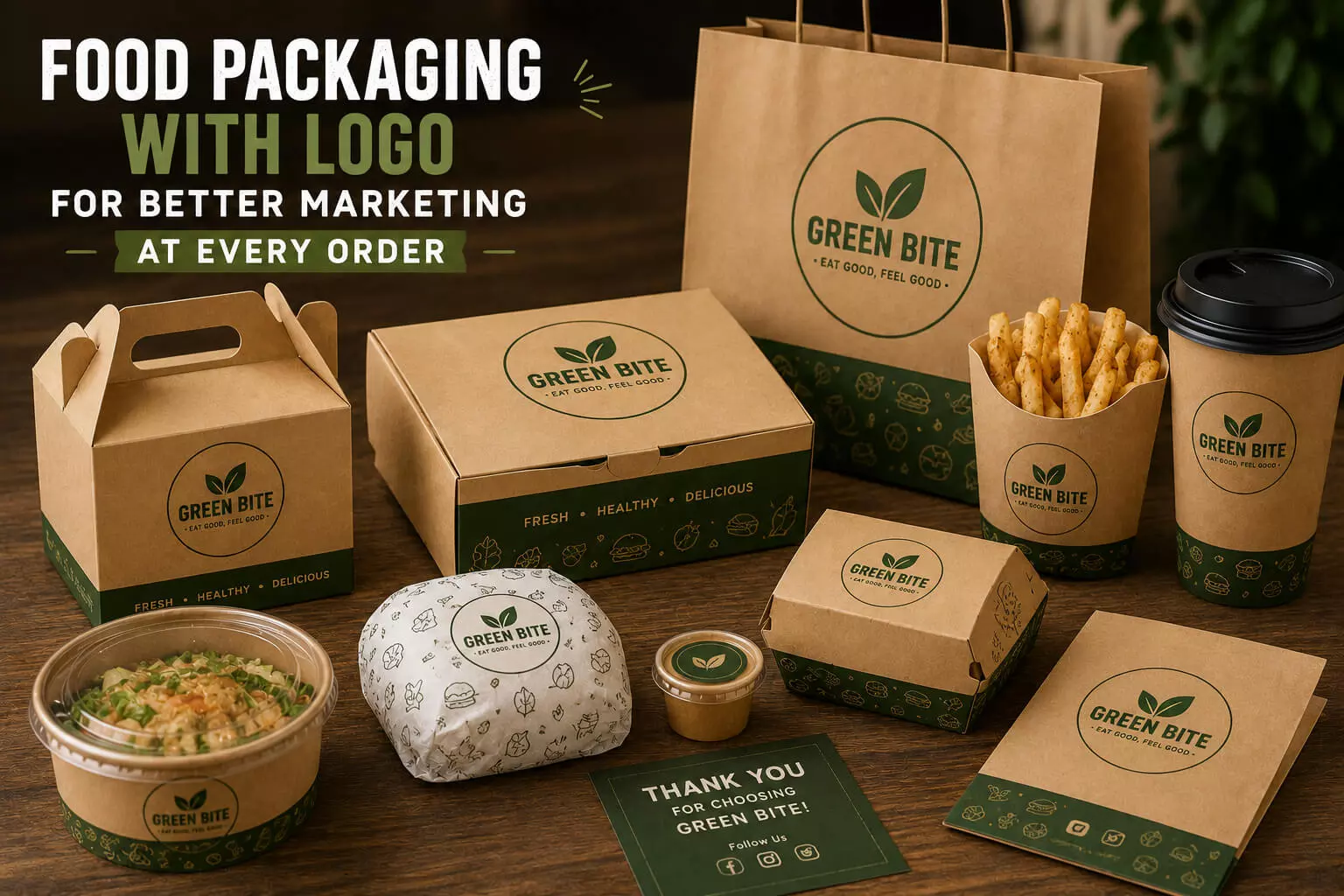 Food Packaging with Logo for Better Marketing at Every Order