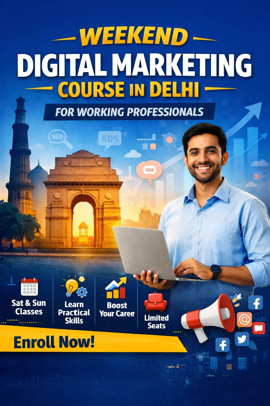 Weekend Digital Marketing Course in Delhi for Working Professionals