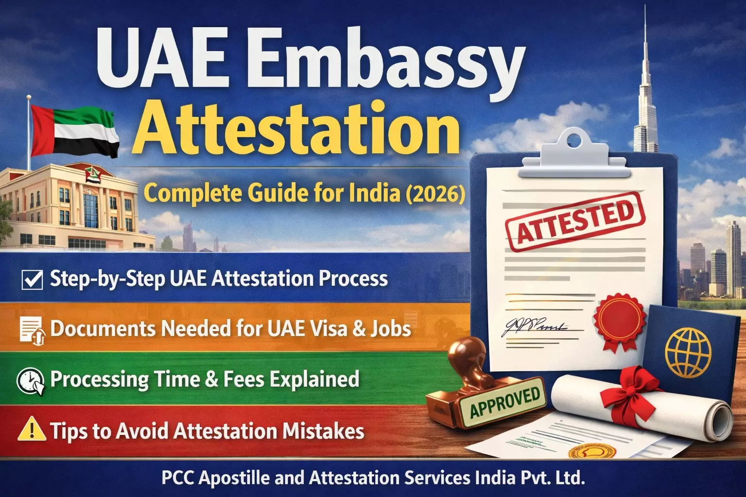 UAE Embassy Attestation: Complete Guide for India (2026)