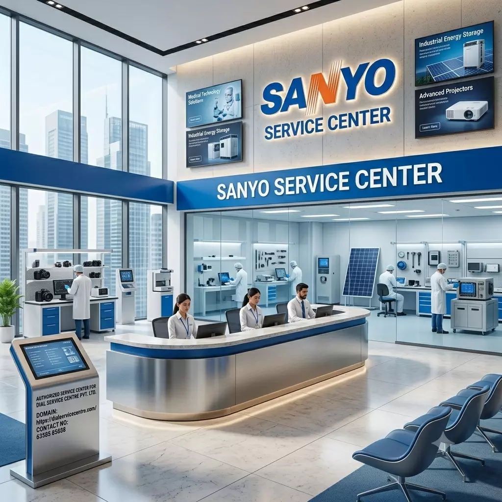Does the Sanyo Service Center repair products with power supply issues?