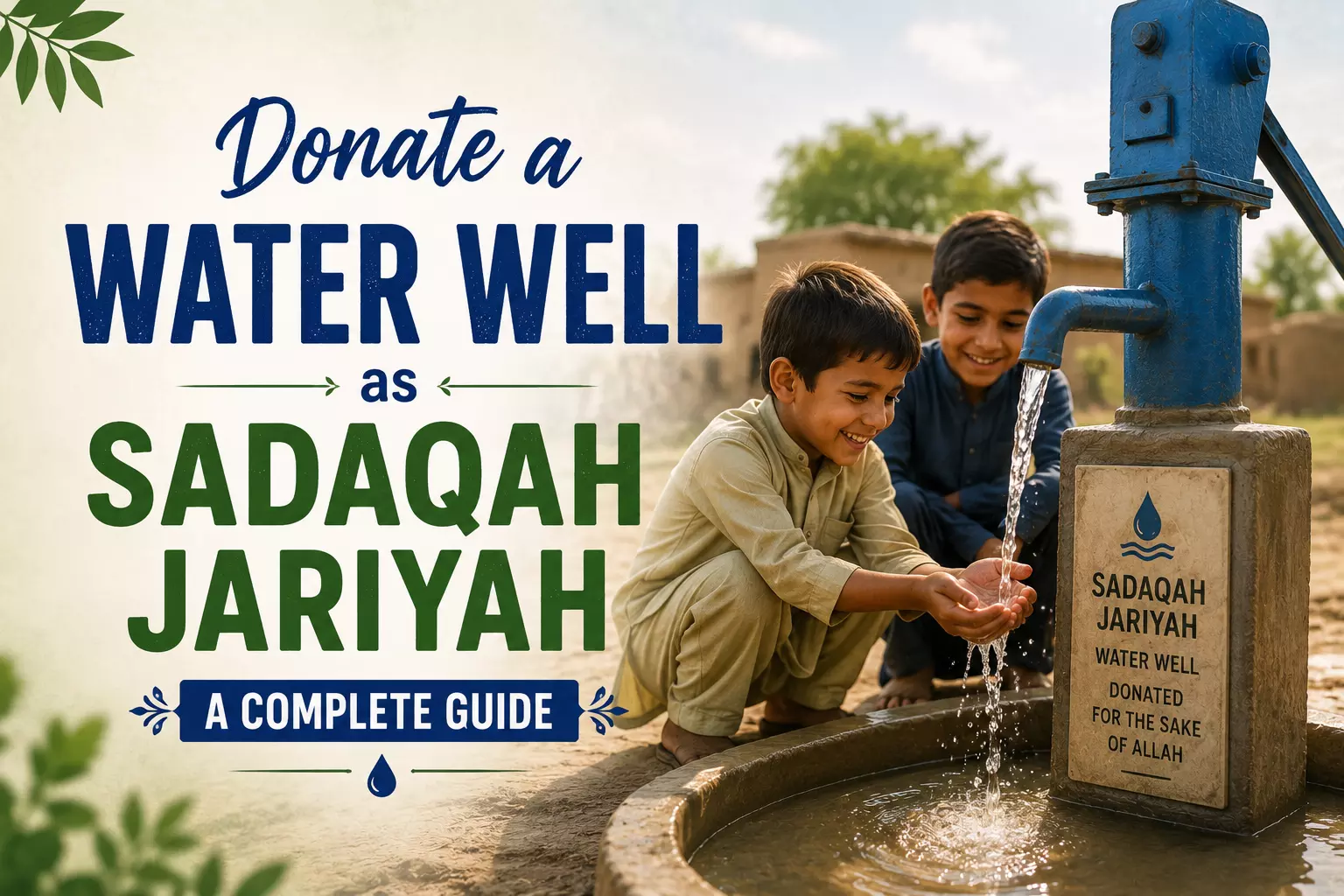 Donate a Water Well as Sadaqah Jariyah: A Complete Guide