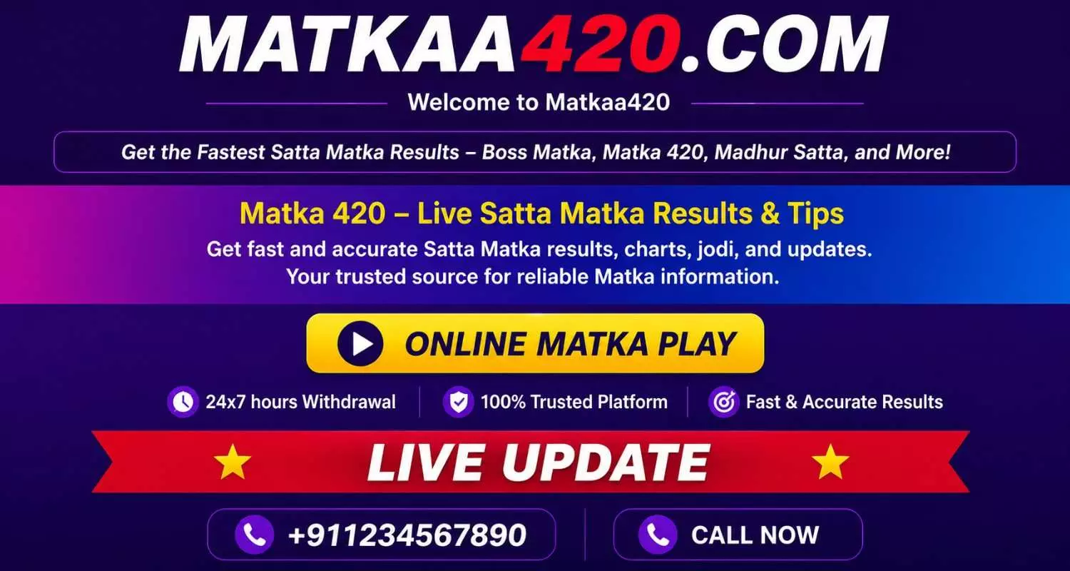 Matka420 Satta Matka Information – Charts, Markets, History & Terminology