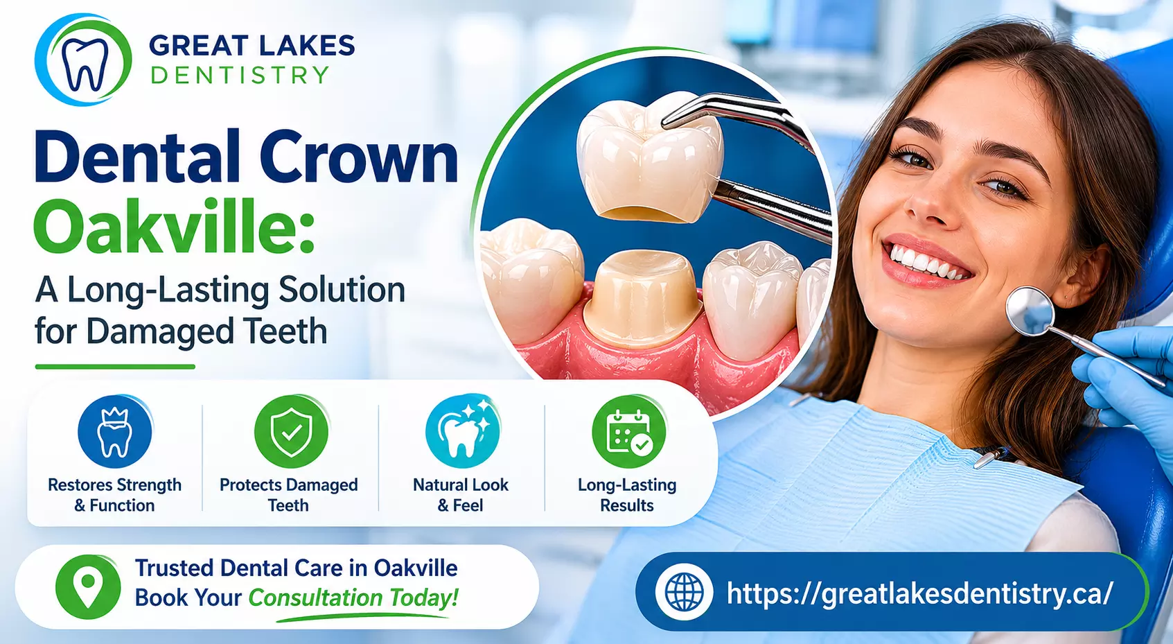 Dental Crown Oakville: A Long-Lasting Solution for Damaged Teeth