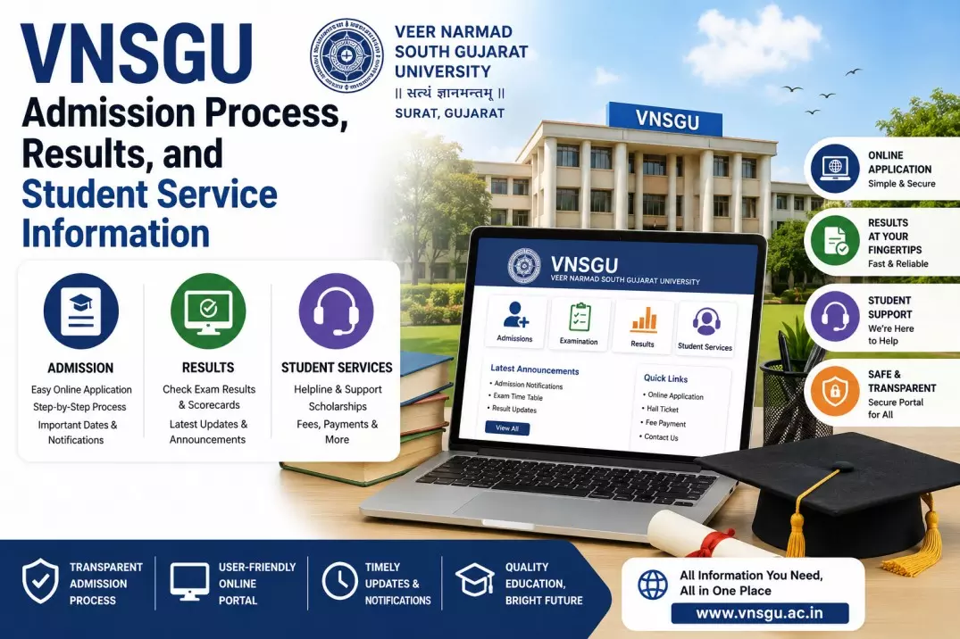 VNSGU Admission Process, Results, and Student Service Information