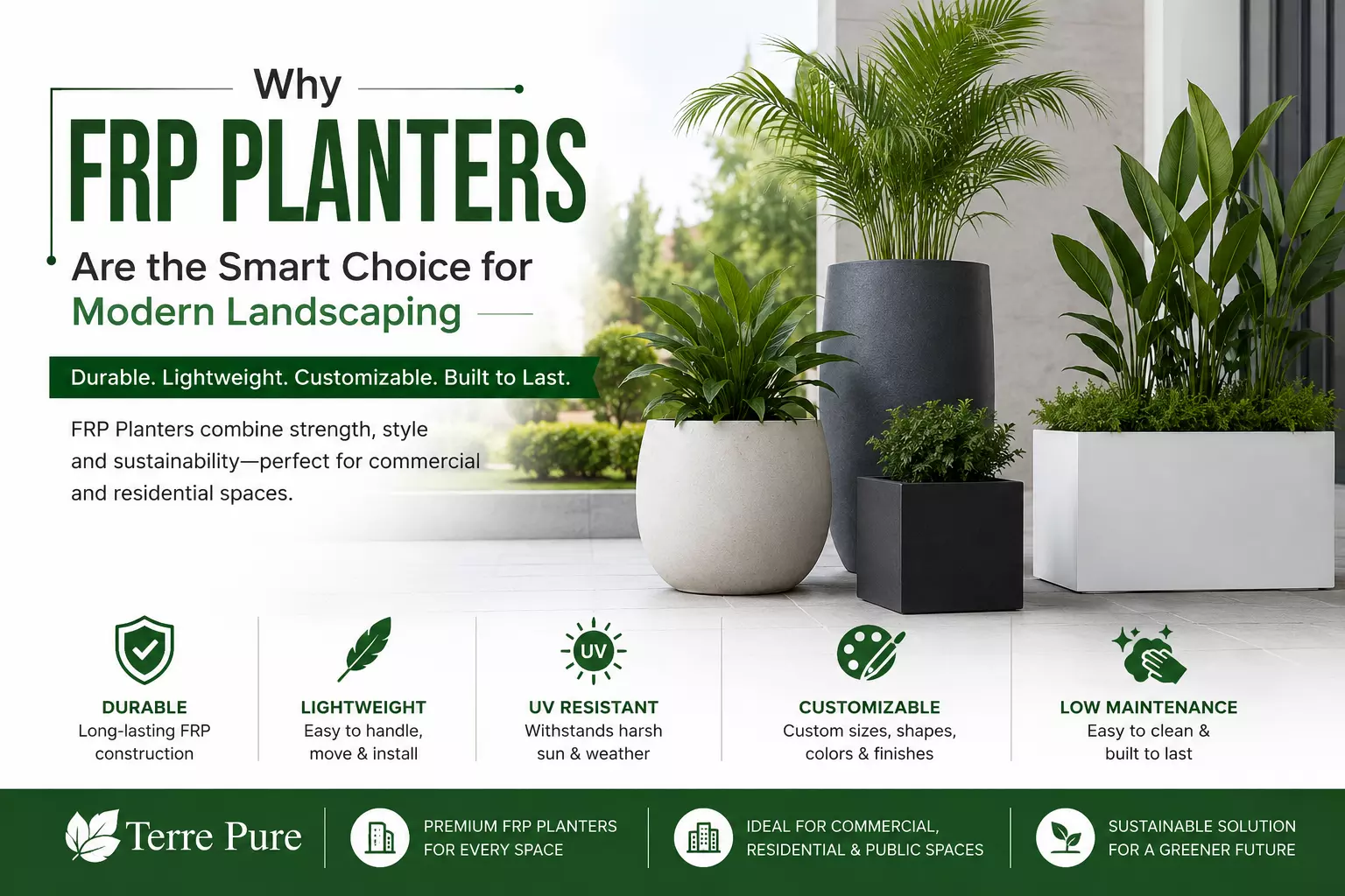 Top Benefits of Using FRP Planters for Residential and Commercial Projects