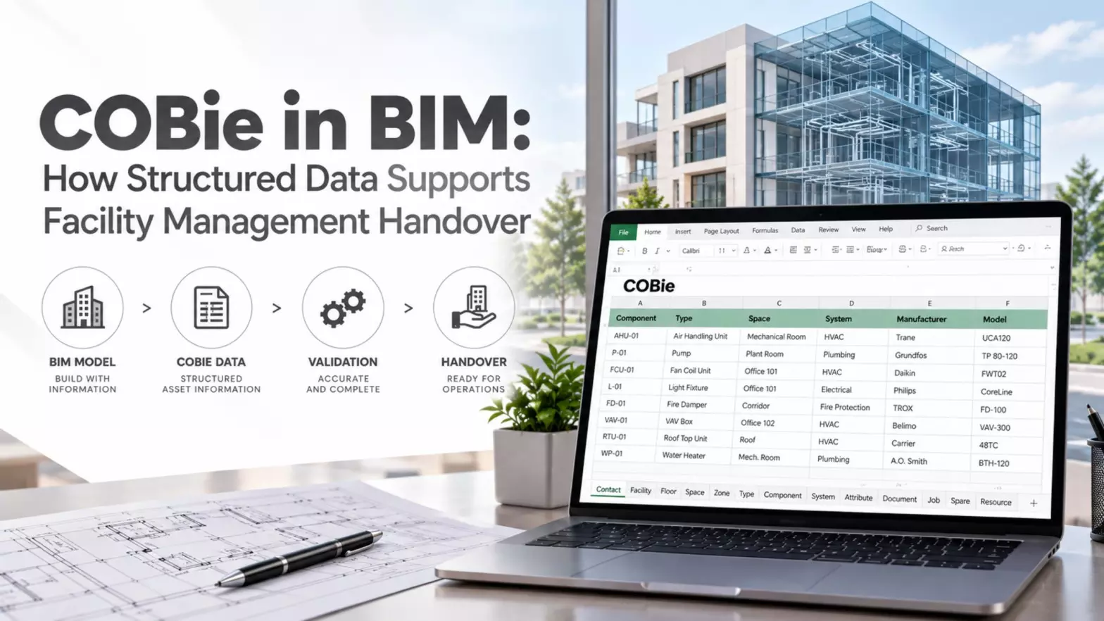 COBie in BIM: How Structured Data Supports Facility Management Handover