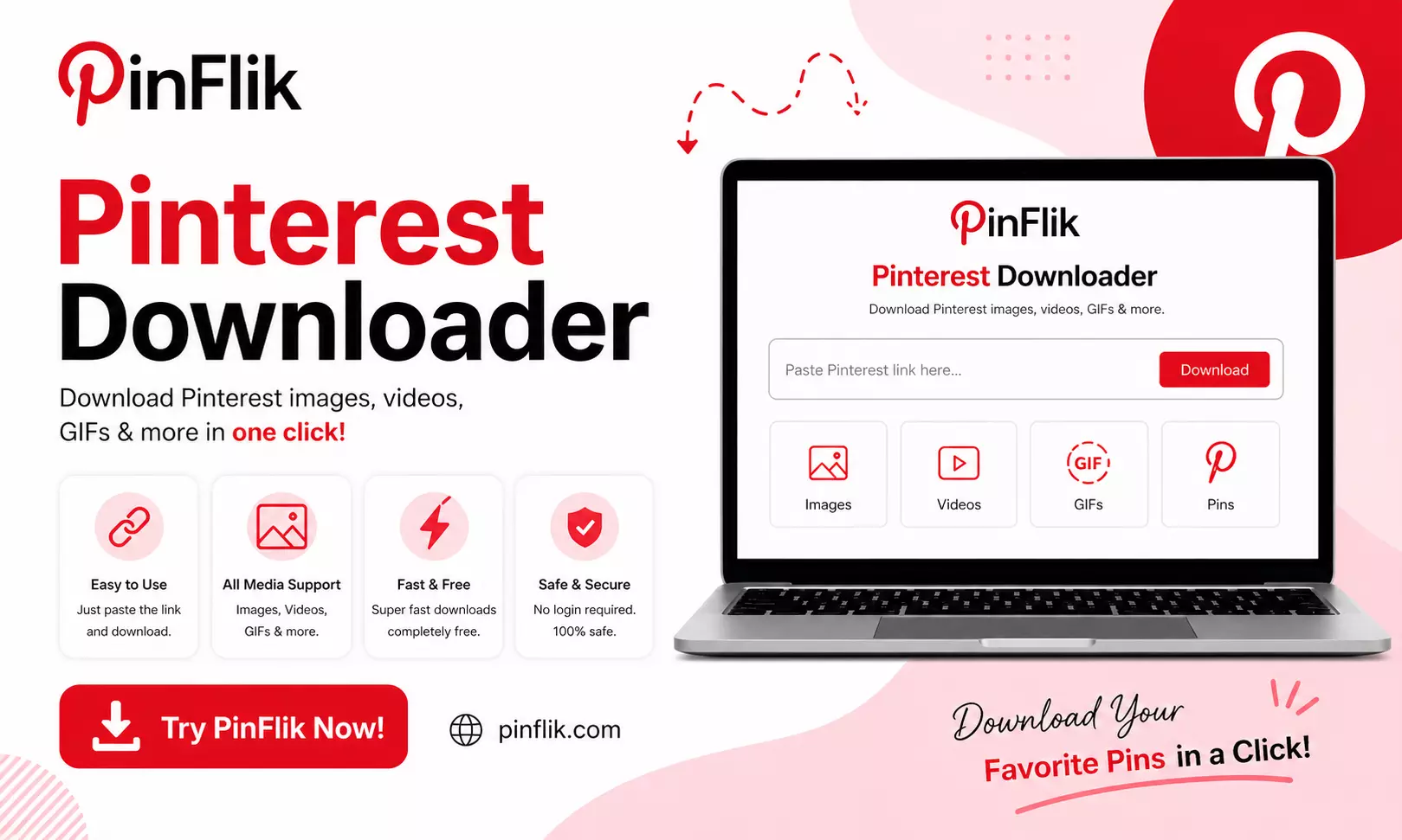 Pinterest Downloader | Download Pinterest Videos & Images in HD Quality - PinFlik