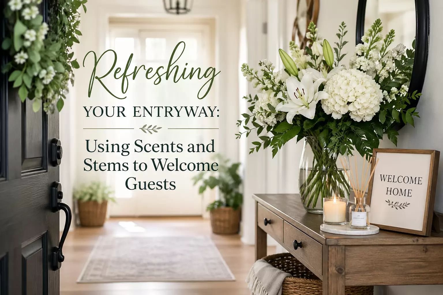 Refreshing Your Entryway: Using Scents and Stems to Welcome Guests