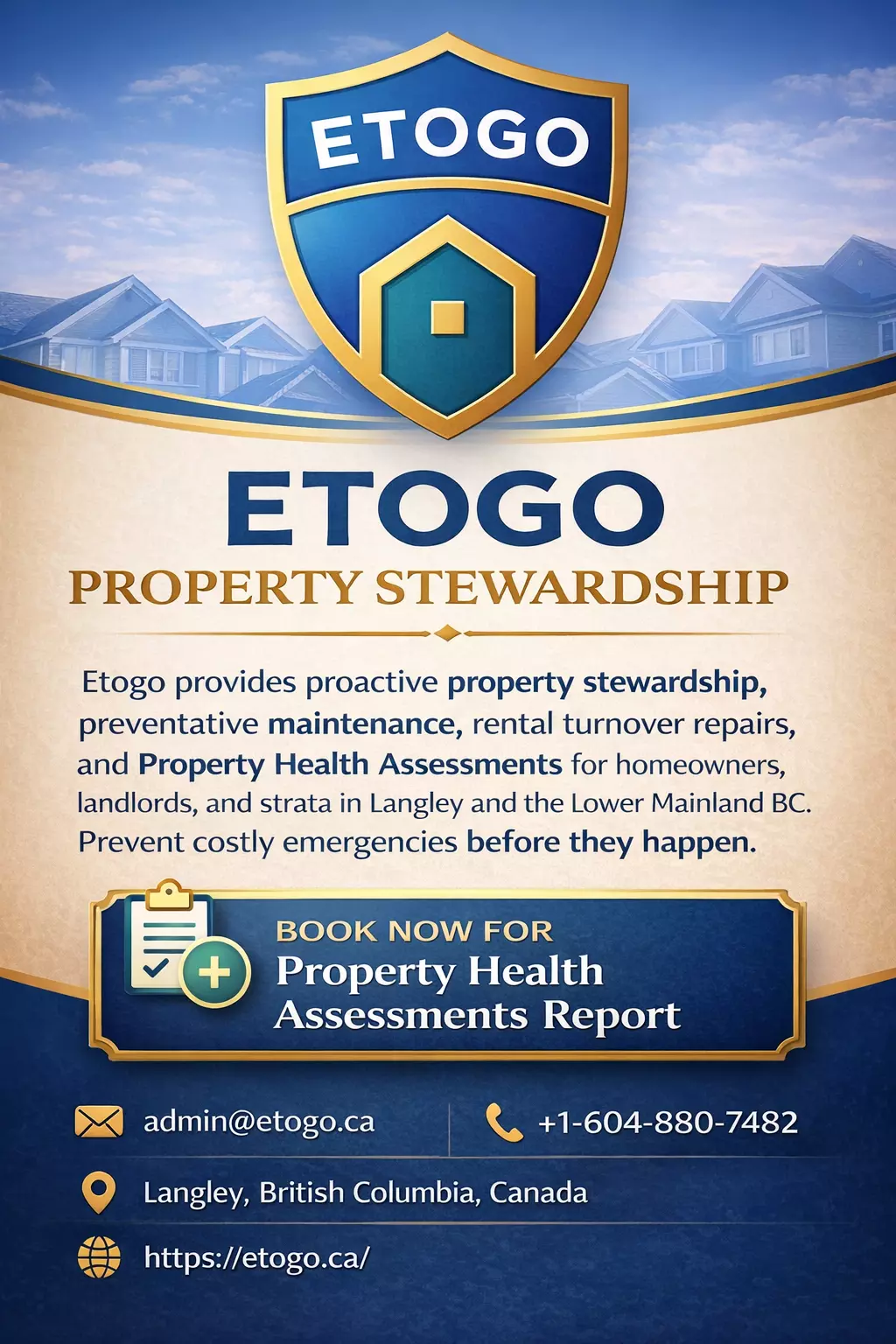 Preventative Property Maintenance in BC | Long-Term Protection by Etogo Property Stewardship