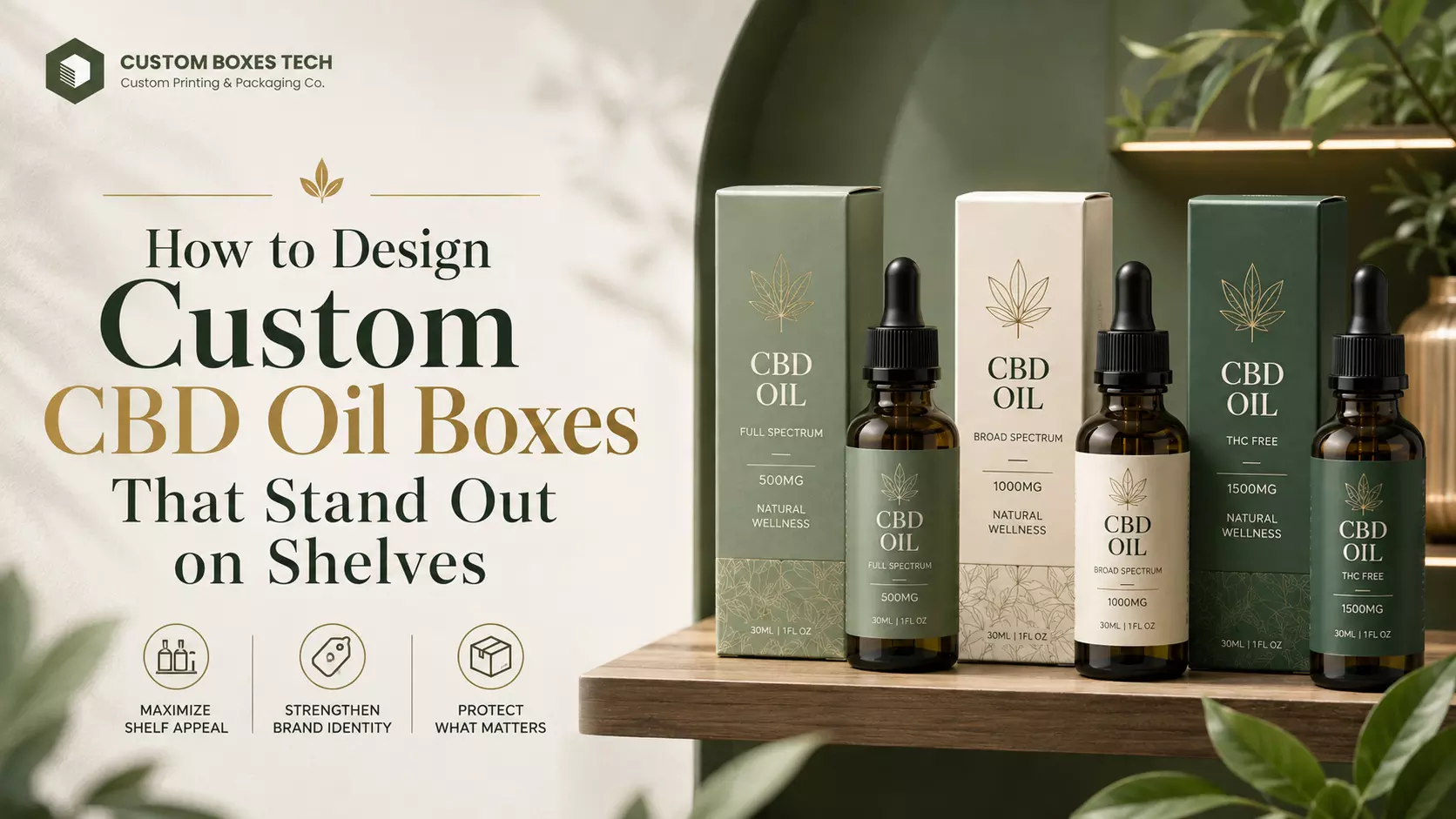 How to Design Custom CBD Oil Boxes That Stand Out on Shelves