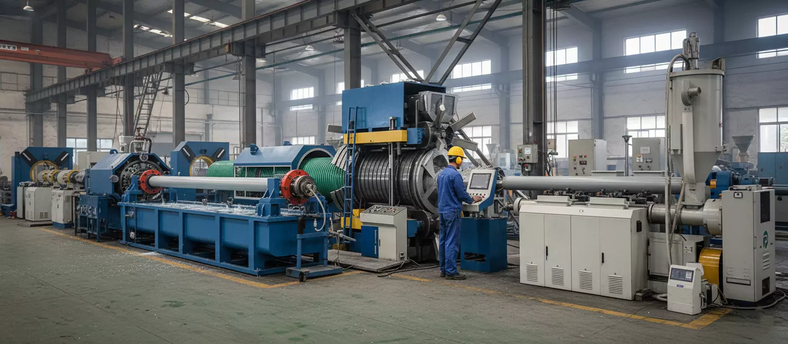 Understanding the Working Process of a Pipe Extrusion Machine