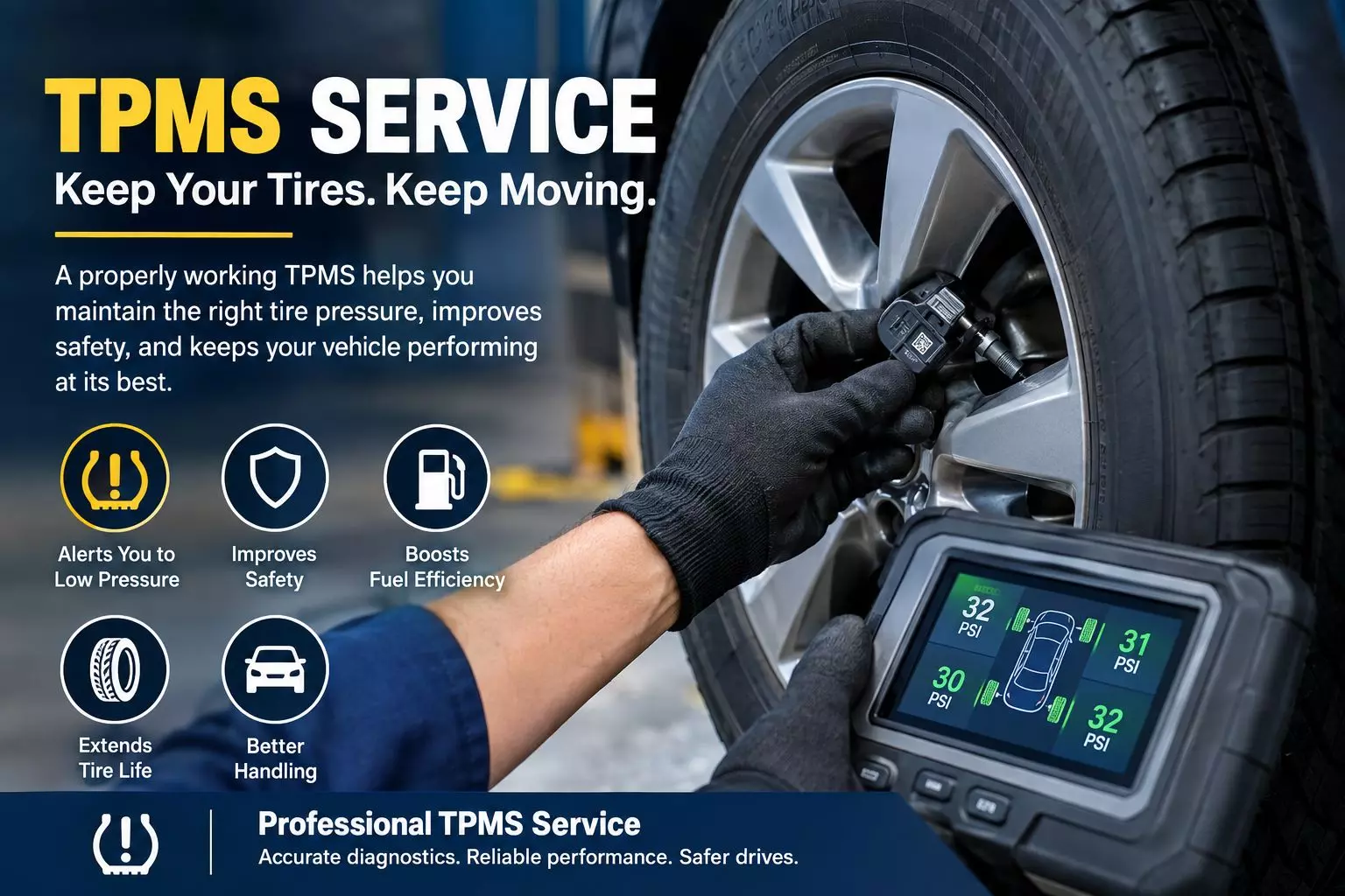 Signs Your Vehicle May Need TPMS Service