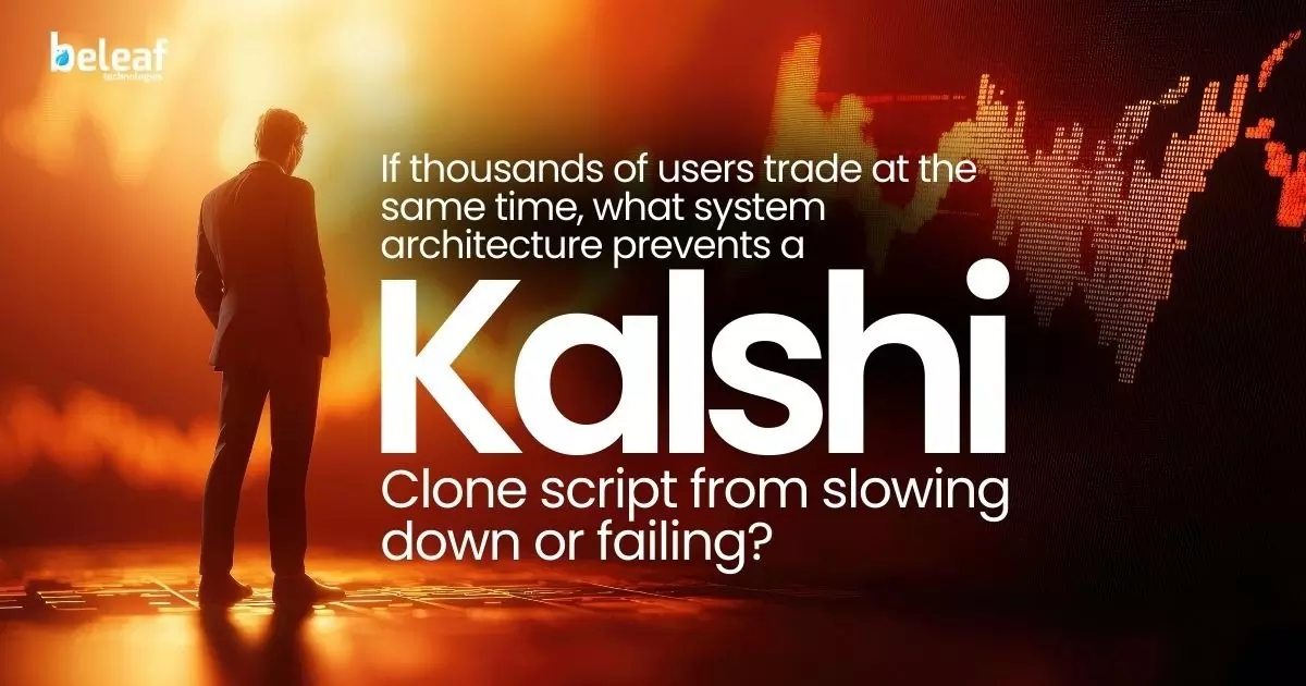 What prevents a Kalshi clone from slowing during heavy trades?