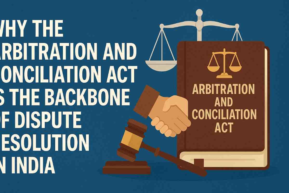 Why the Arbitration and Conciliation Act Is the Backbone of Dispute ...