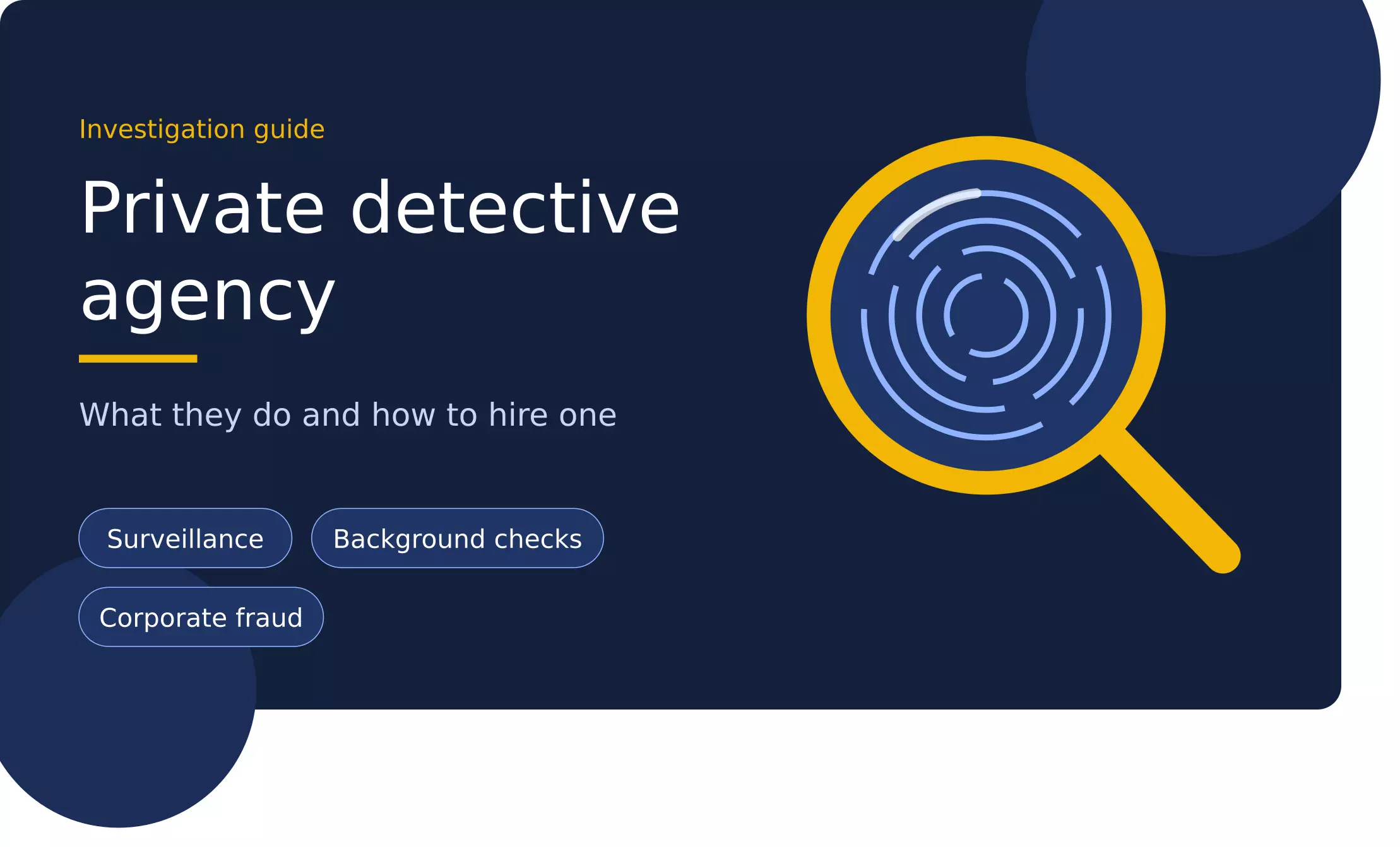 Private Detective Agency: What They Do and How They Can Help You