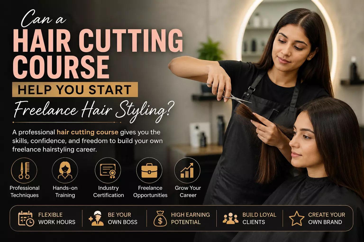 Can a Hair Cutting Course Help You Start Freelance Hair Styling?