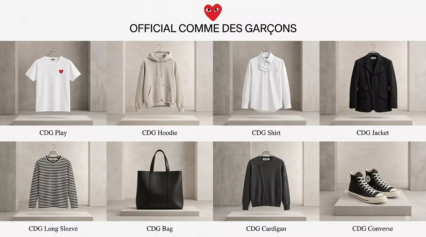 Comme des Garçons Converse, CDG PLAY, Clothing & Perfume Guide