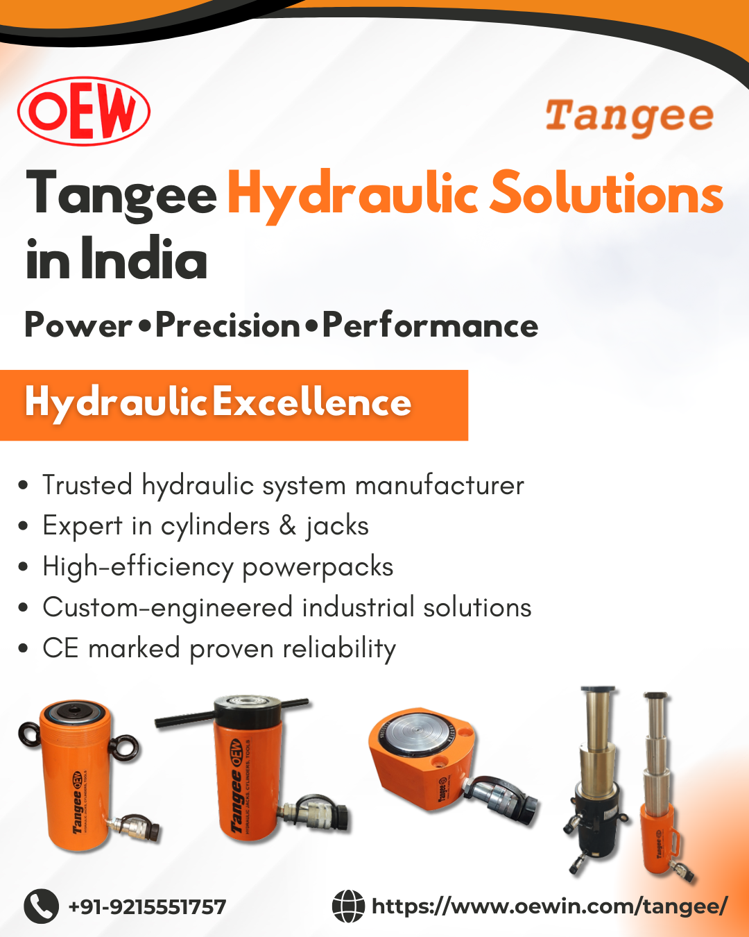 Why OEW Is a Trusted Hydraulic Cylinder Manufacturer in India