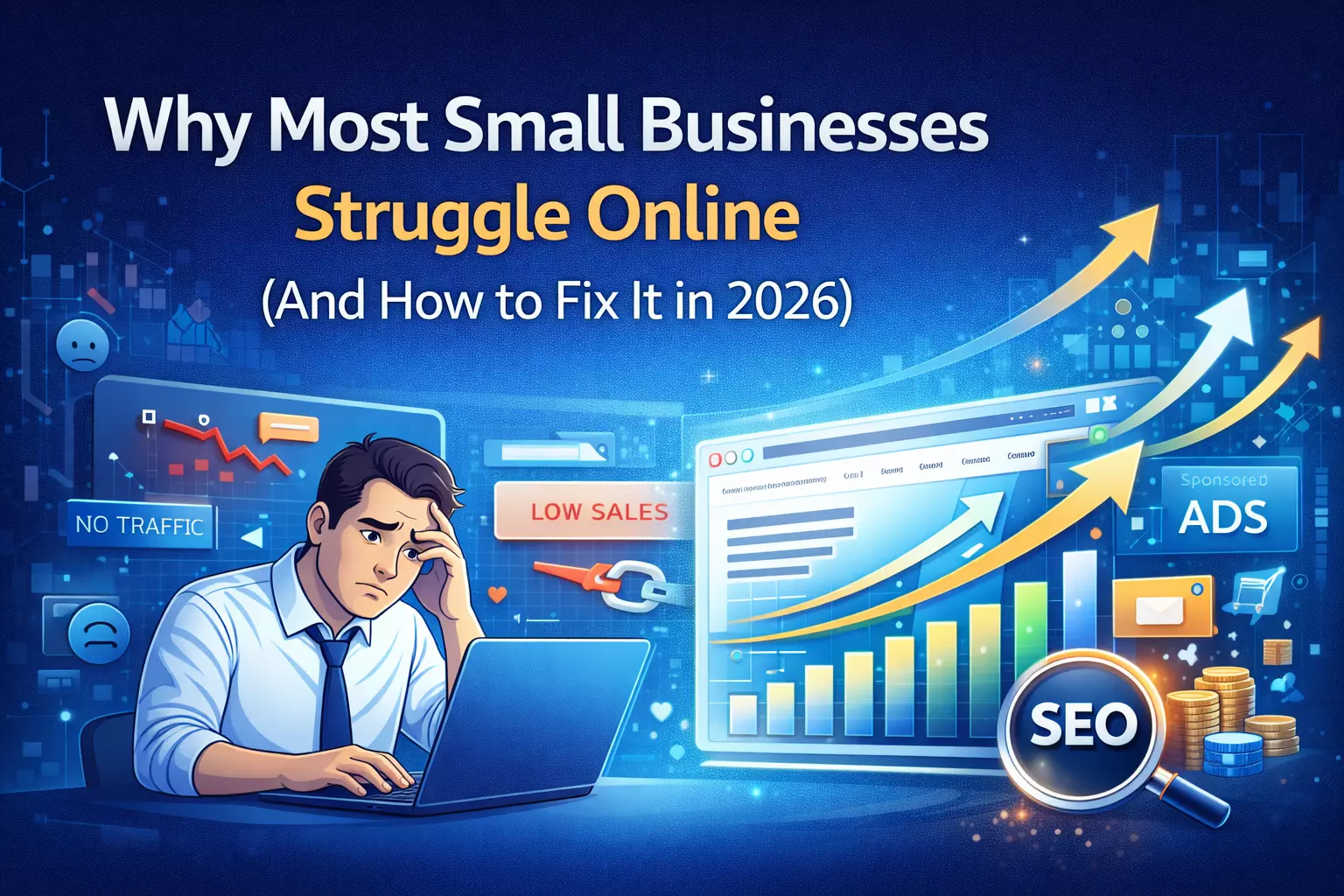 Why Most Small Businesses Struggle Online (And How to Fix It in 2026)