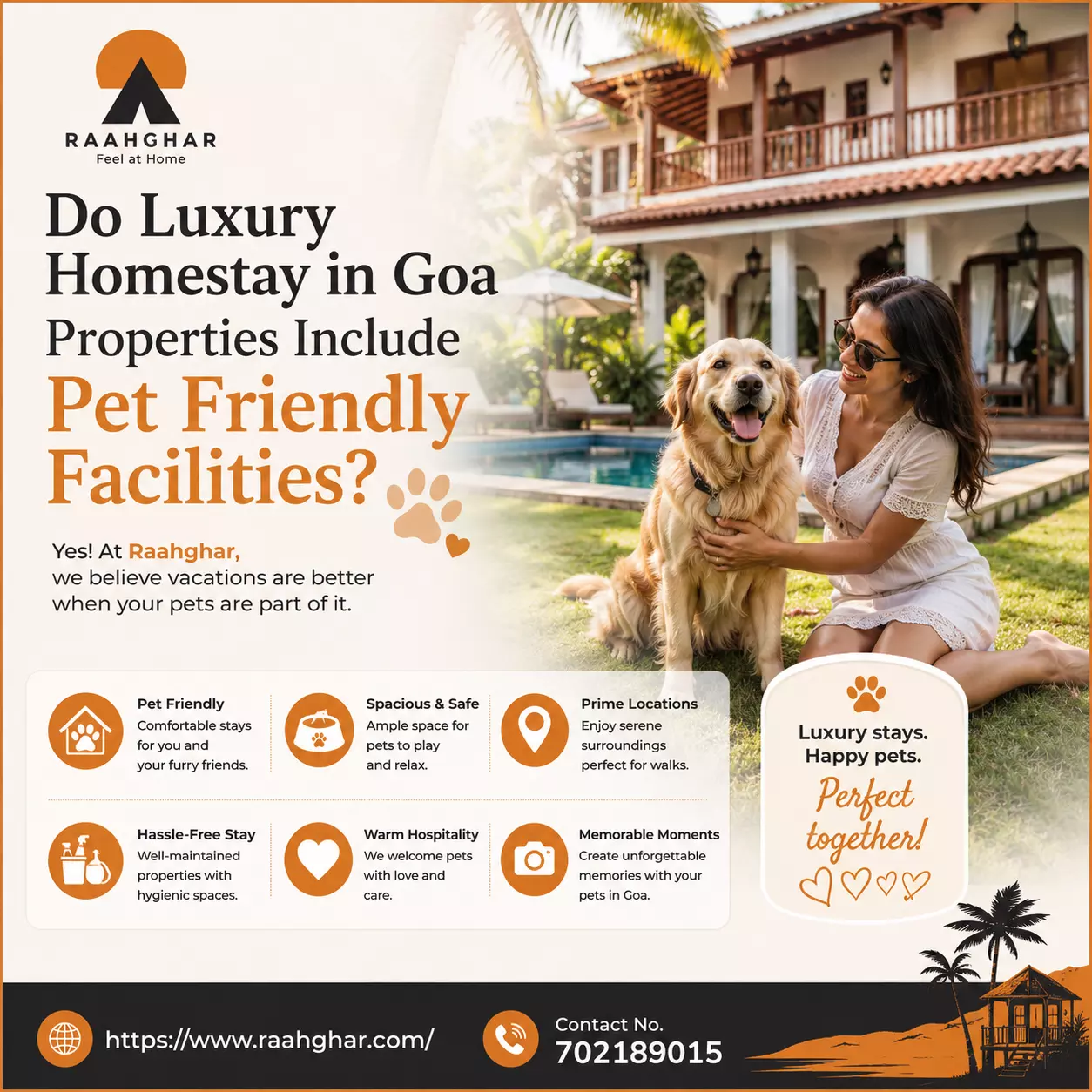 Do luxury homestay in goa properties include pet friendly homestays in goa facilities?