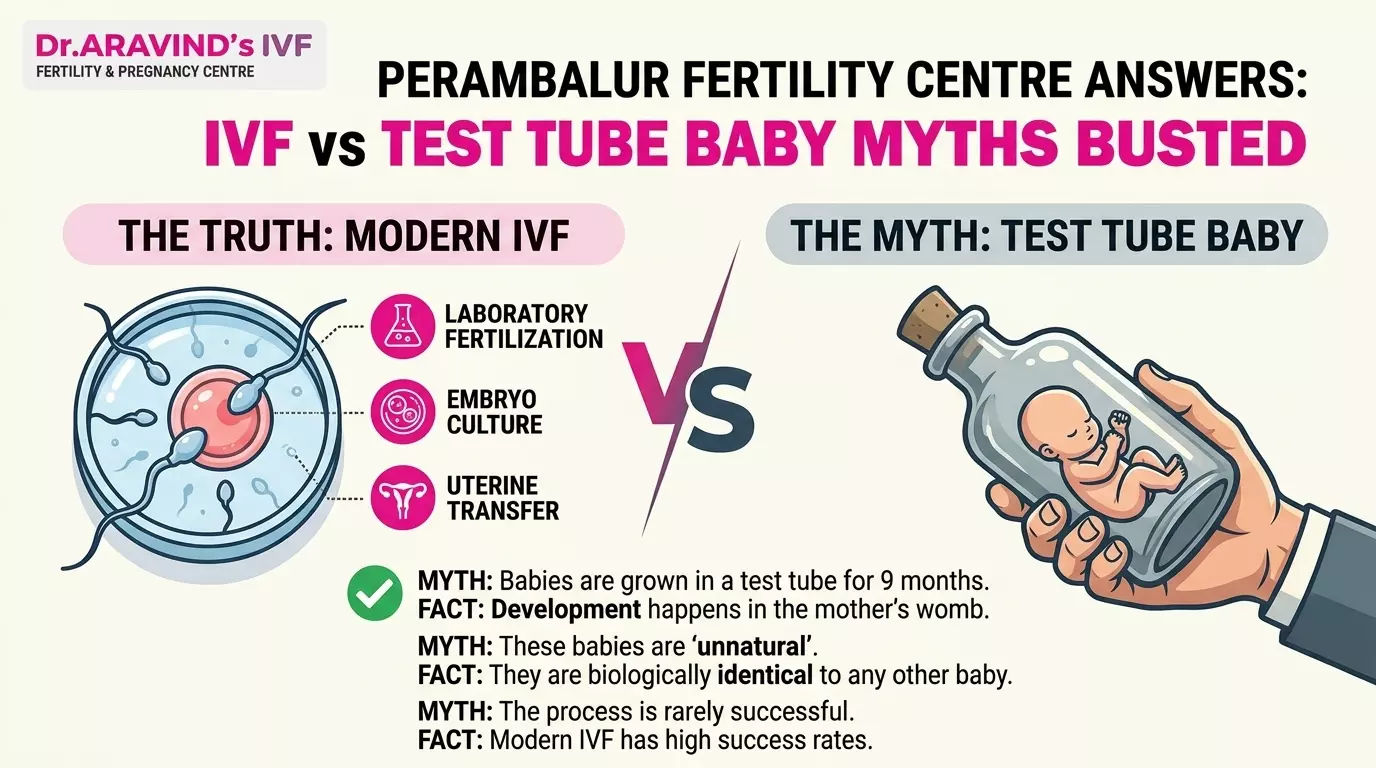 IVF vs Test Tube Baby Myths | Perambalur Fertility Centre