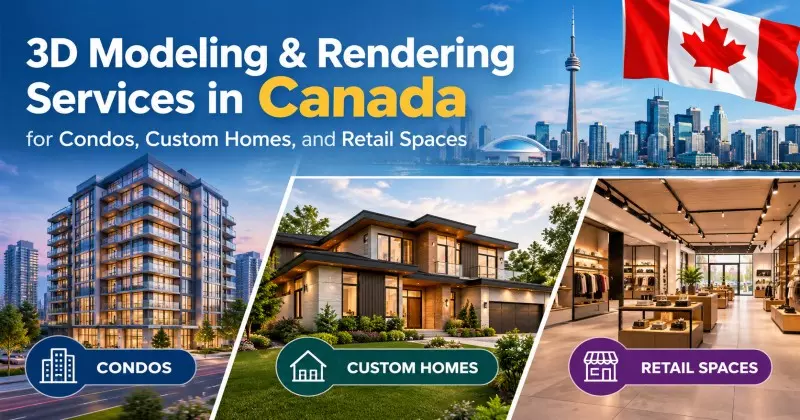 3D Modeling & Rendering Services in Canada for Condos, Custom Homes, and Retail Spaces
