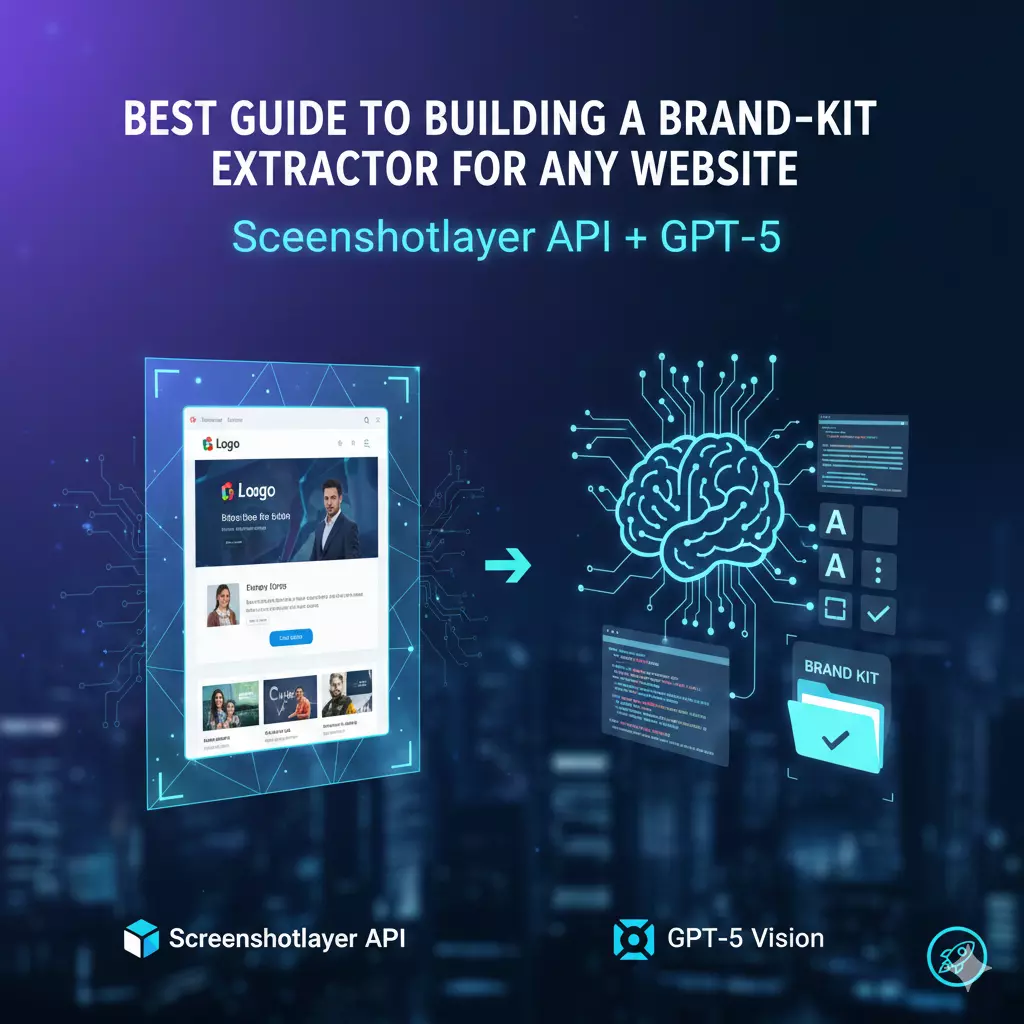 Best Guide to Building a Brand-Kit Extractor for Any Website (with Screenshotlayer API + GPT-5)