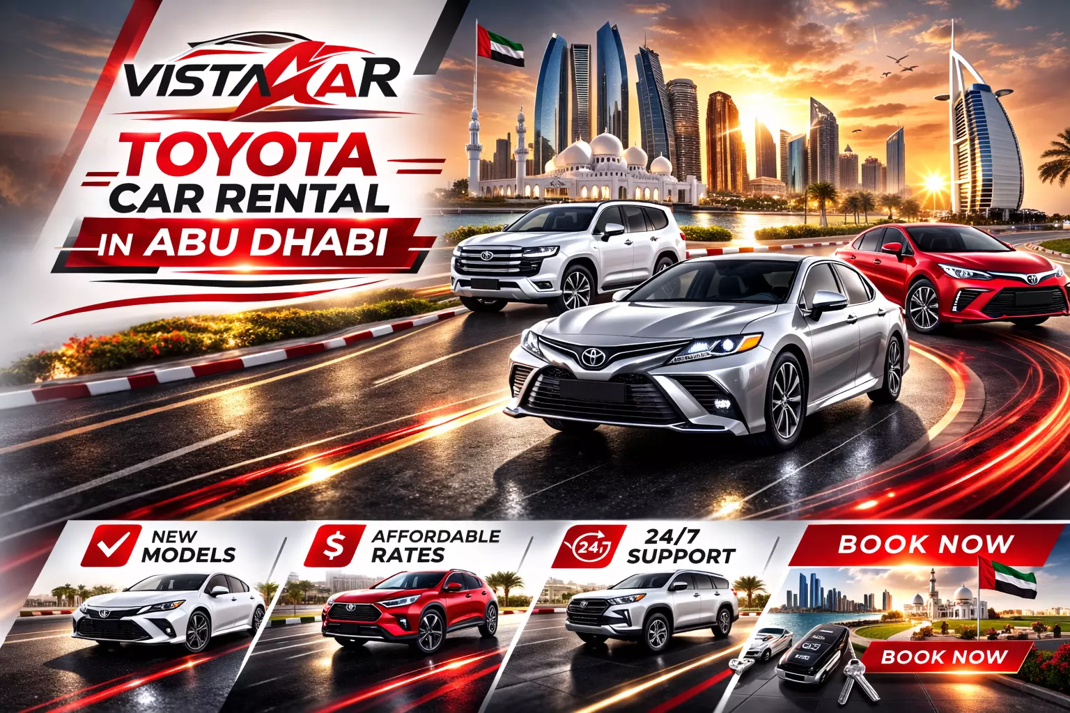 Rates for Toyota Car Rental in Abu Dhabi and Toyota Rent a Car?