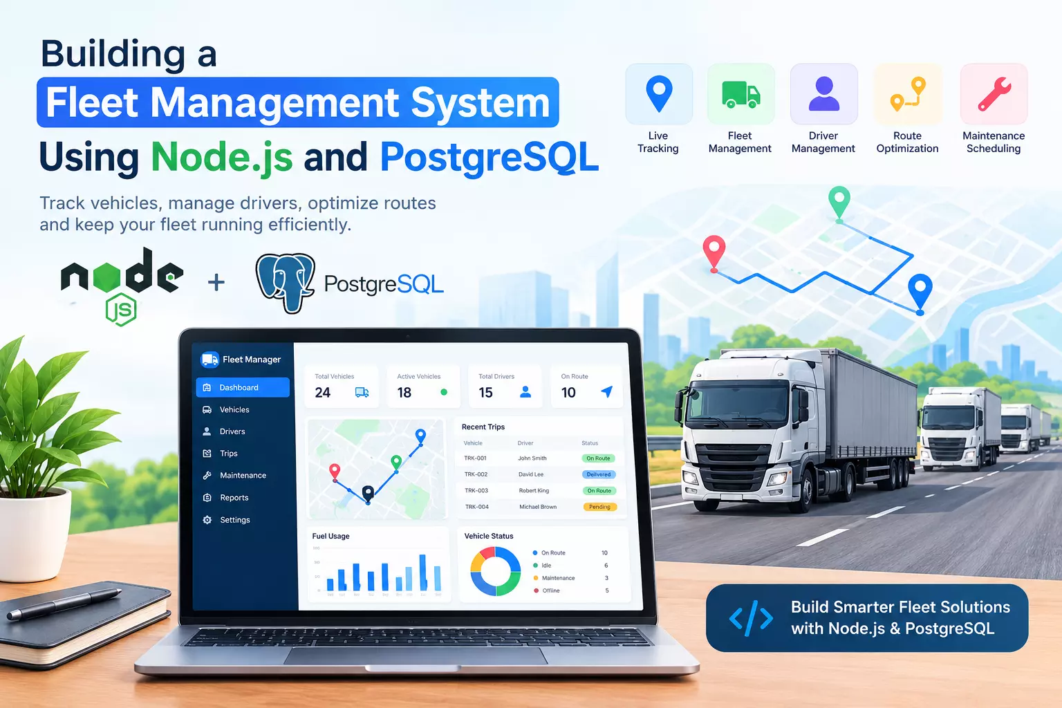 How to Build a Fleet Management System Using Node.js and PostgreSQL