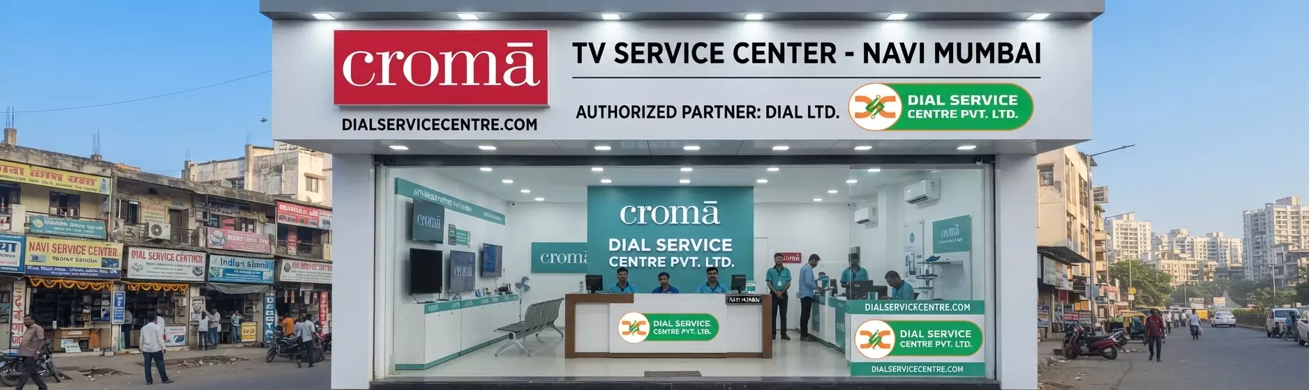 Does Croma TV Service Center in Navi Mumbai provide Wi-Fi configuration support?