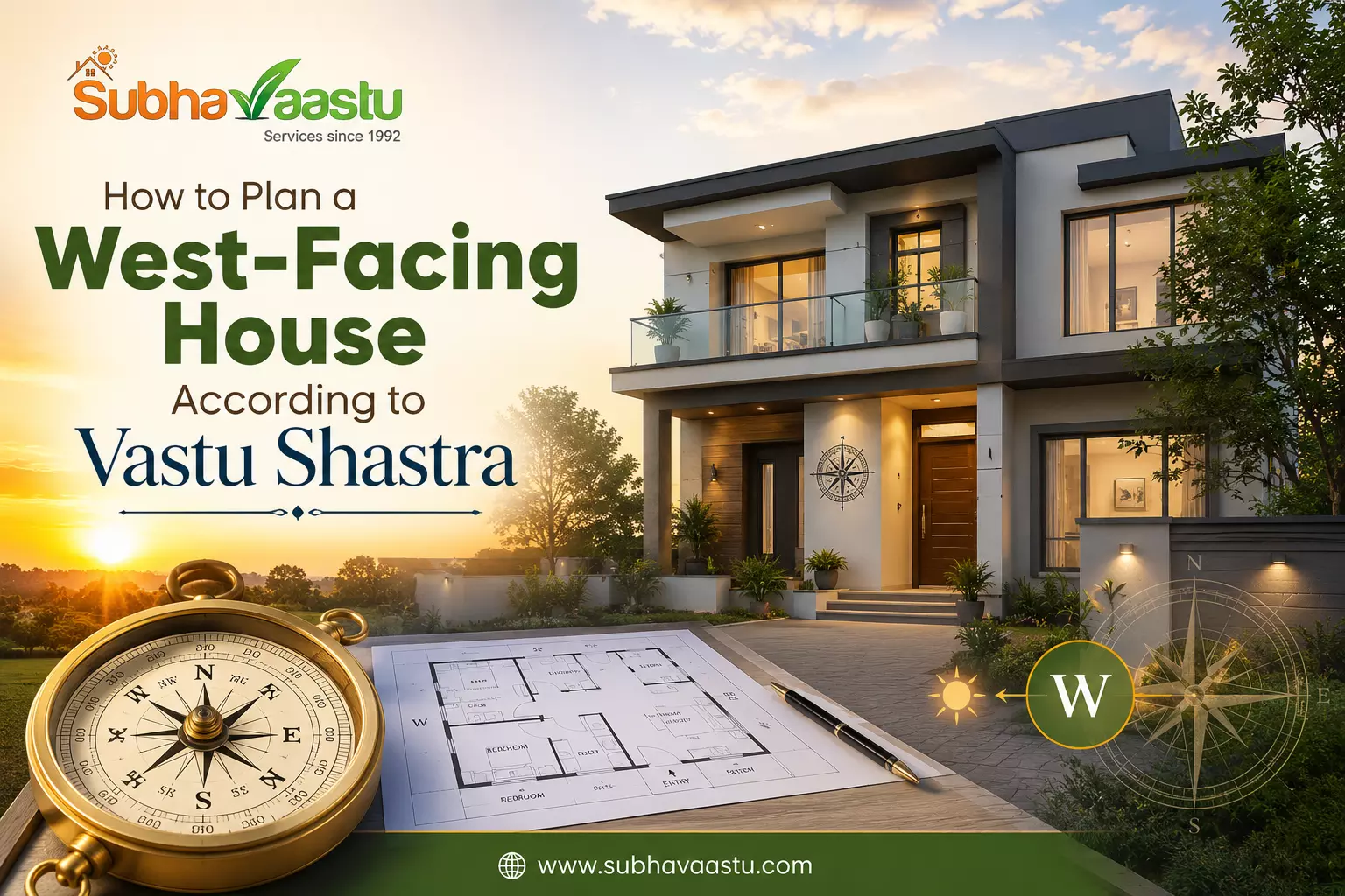 How to Plan a West-Facing House According to Vastu Shastra