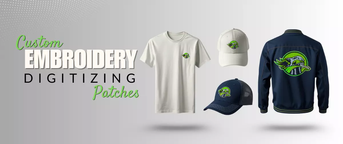 Ostrich Embroidery Designs for Custom Embroidered Back Patches