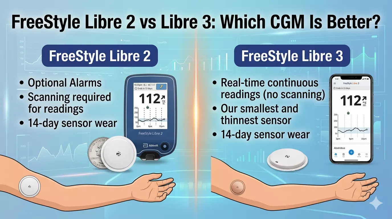 FreeStyle Libre 2 vs Libre 3: Which CGM Is Better?