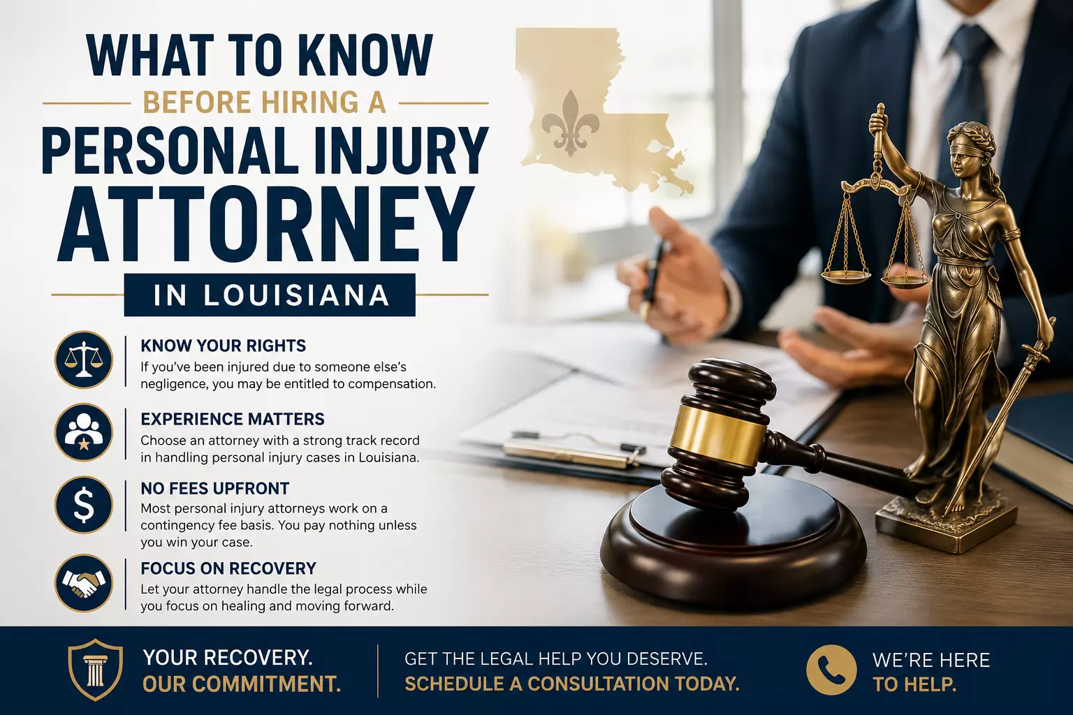 What to Know Before Hiring a Personal Injury Attorney in Louisiana
