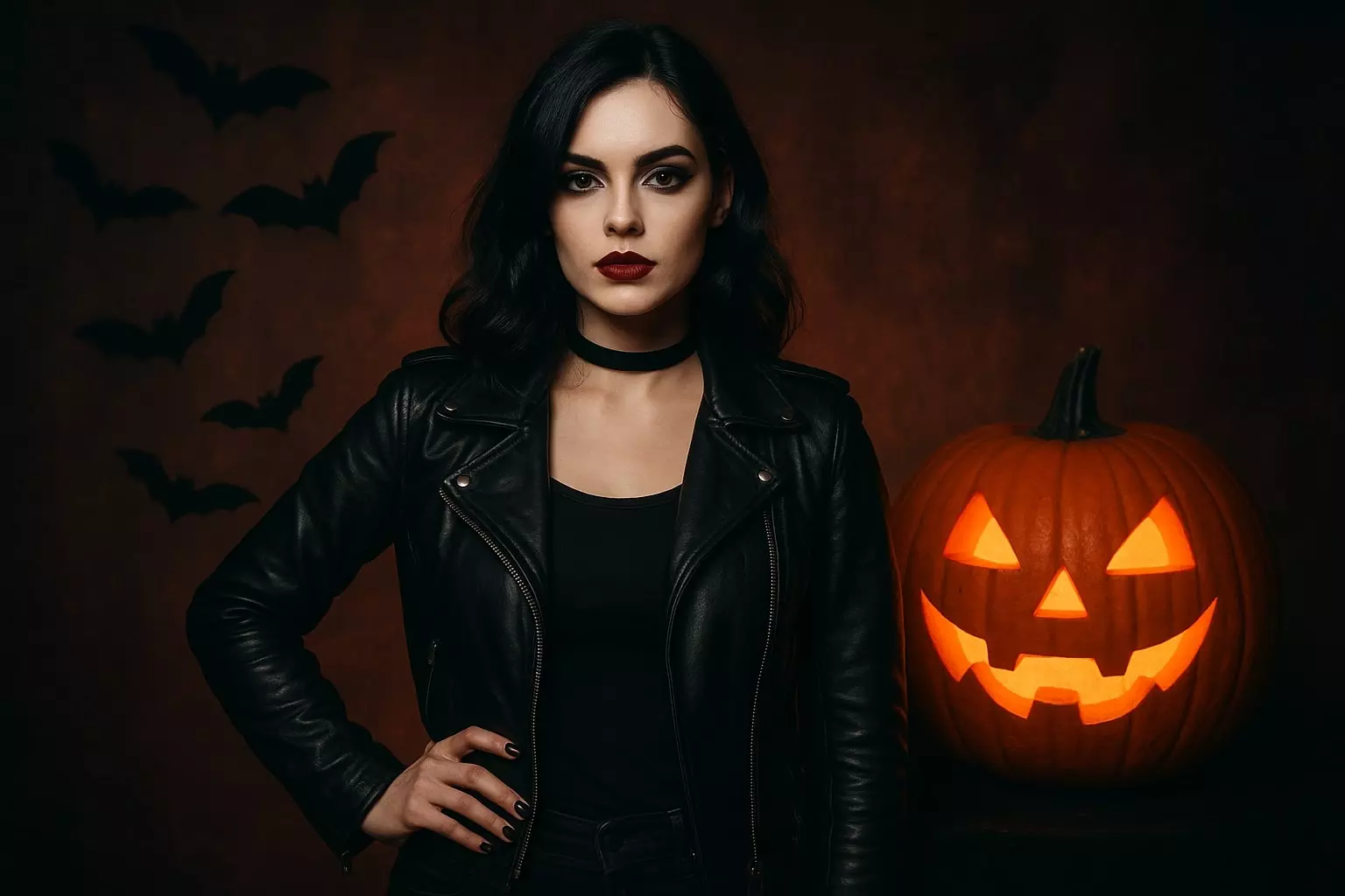 Spooky Season Style Leather Jackets & Vintage Vibes for Halloween: