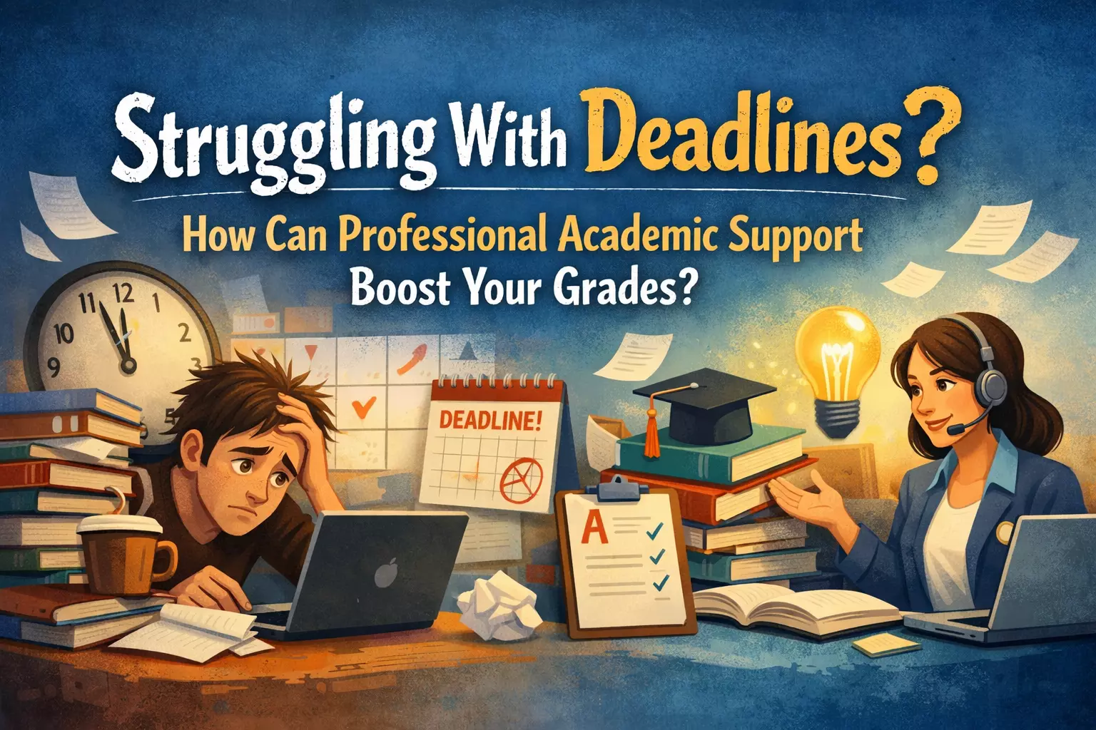 Struggling With Deadlines? How Can Professional Academic Support Boost Your Grades?