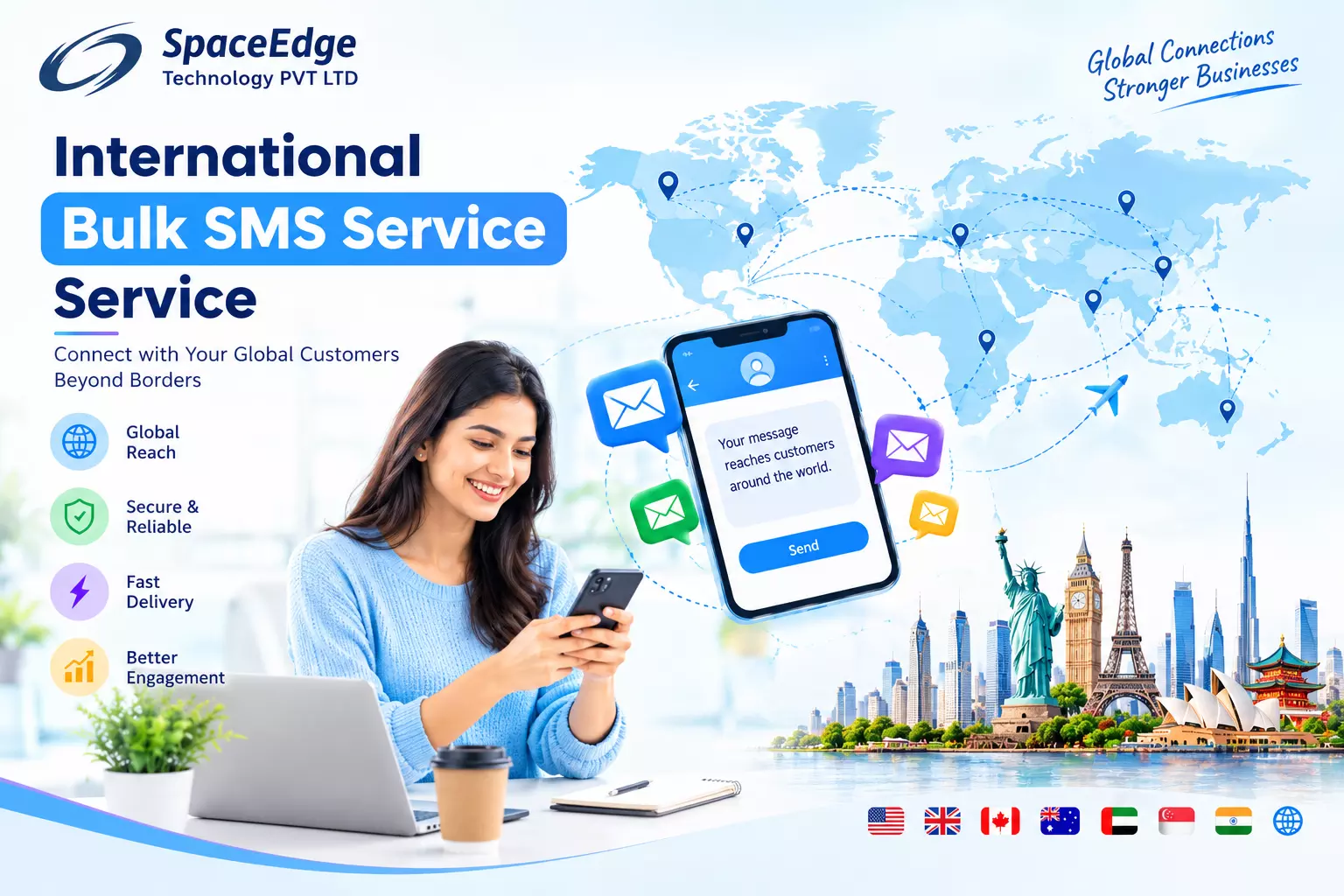 Which Countries Can You Reach With an International Bulk SMS Service From India?