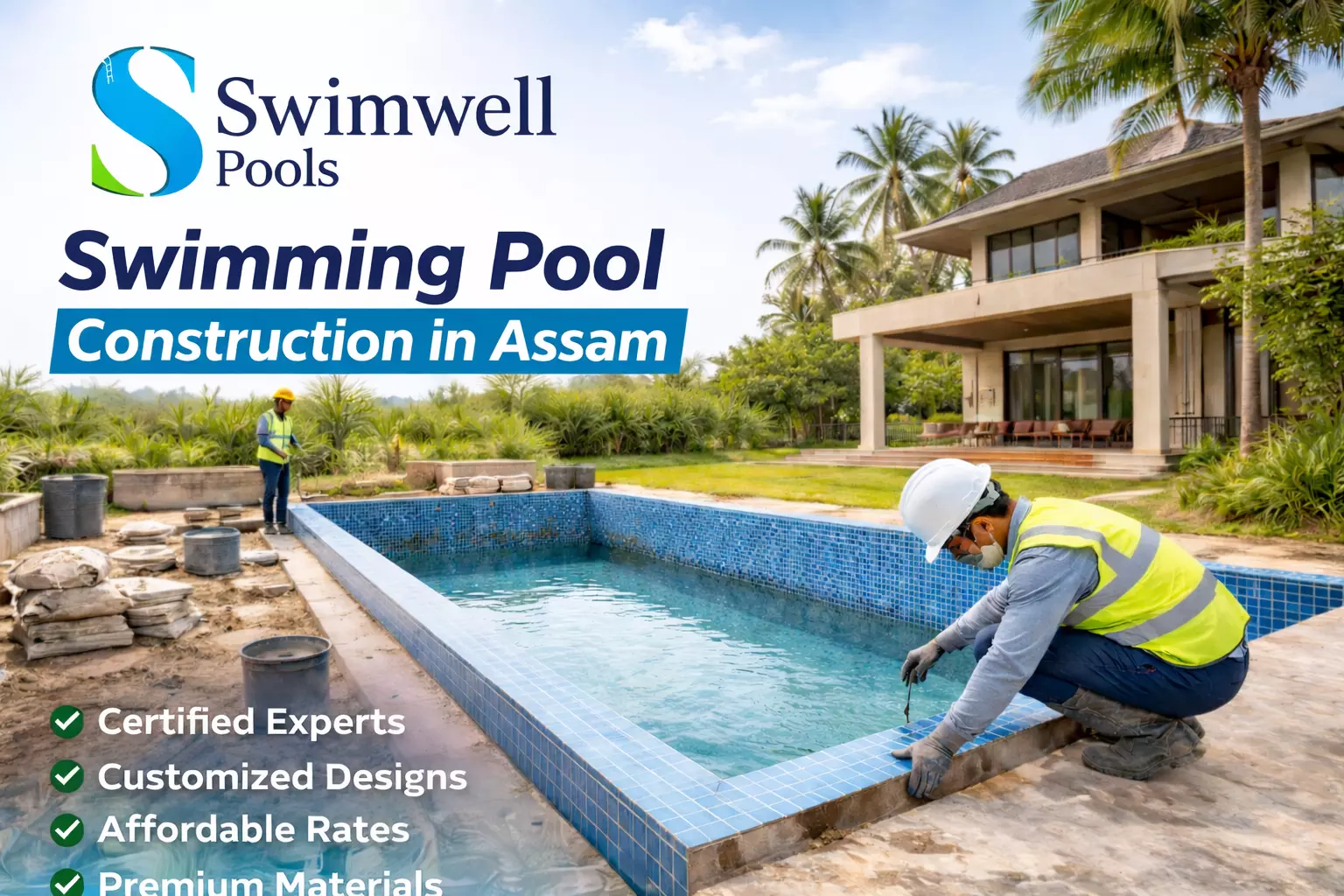 What Designs Are Availables for Swimming Pool Construction in Assam?