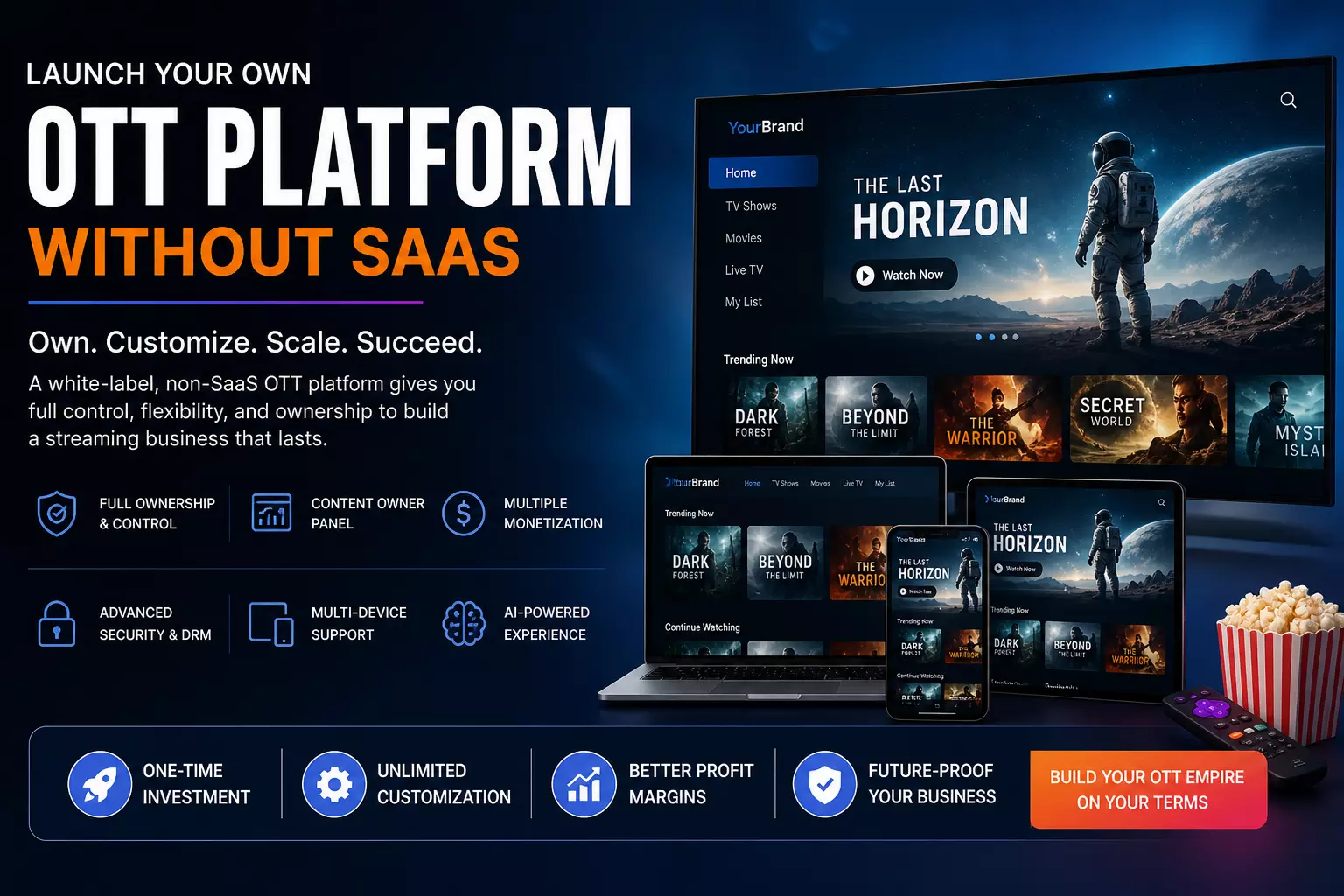 White-Label OTT Platform: The Smart Way to Launch Your Own Streaming Service Without SaaS